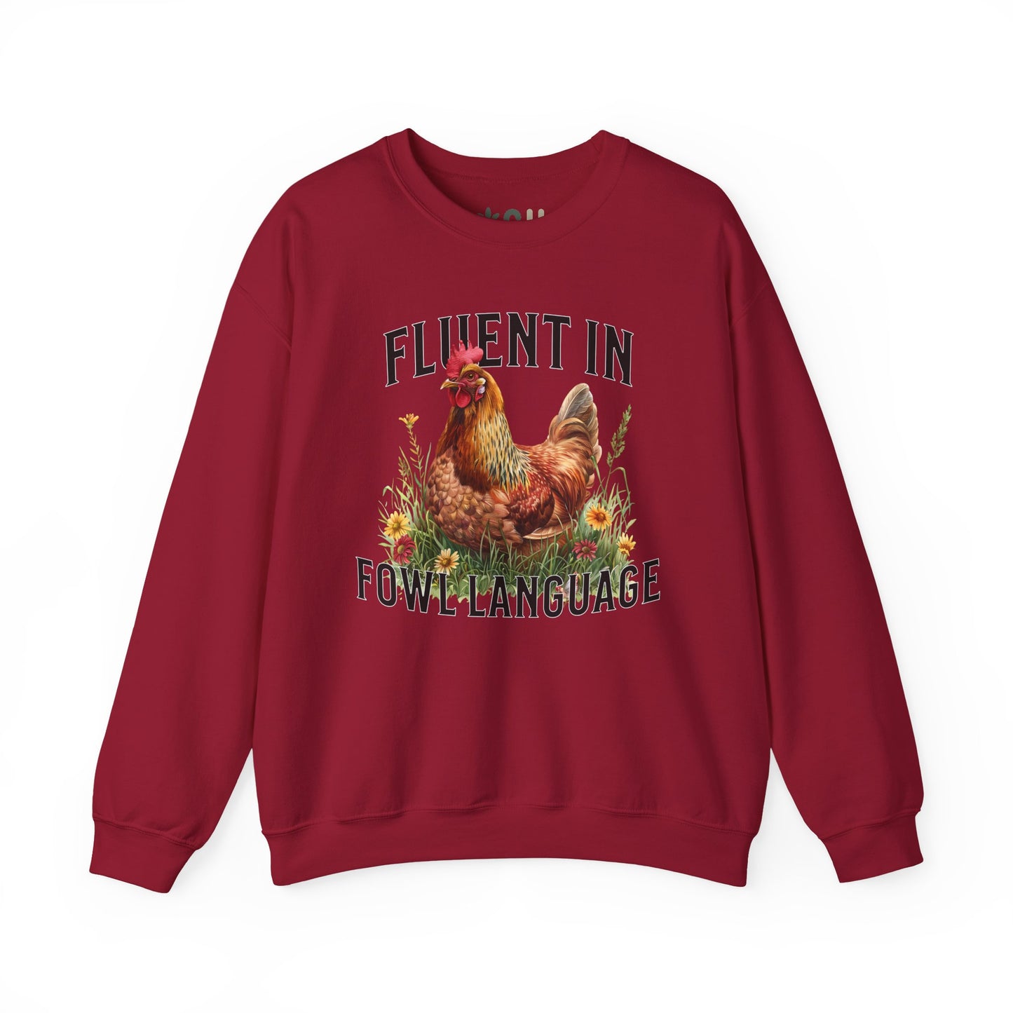 "Fluent in Fowl Language" Crewneck Sweatshirt