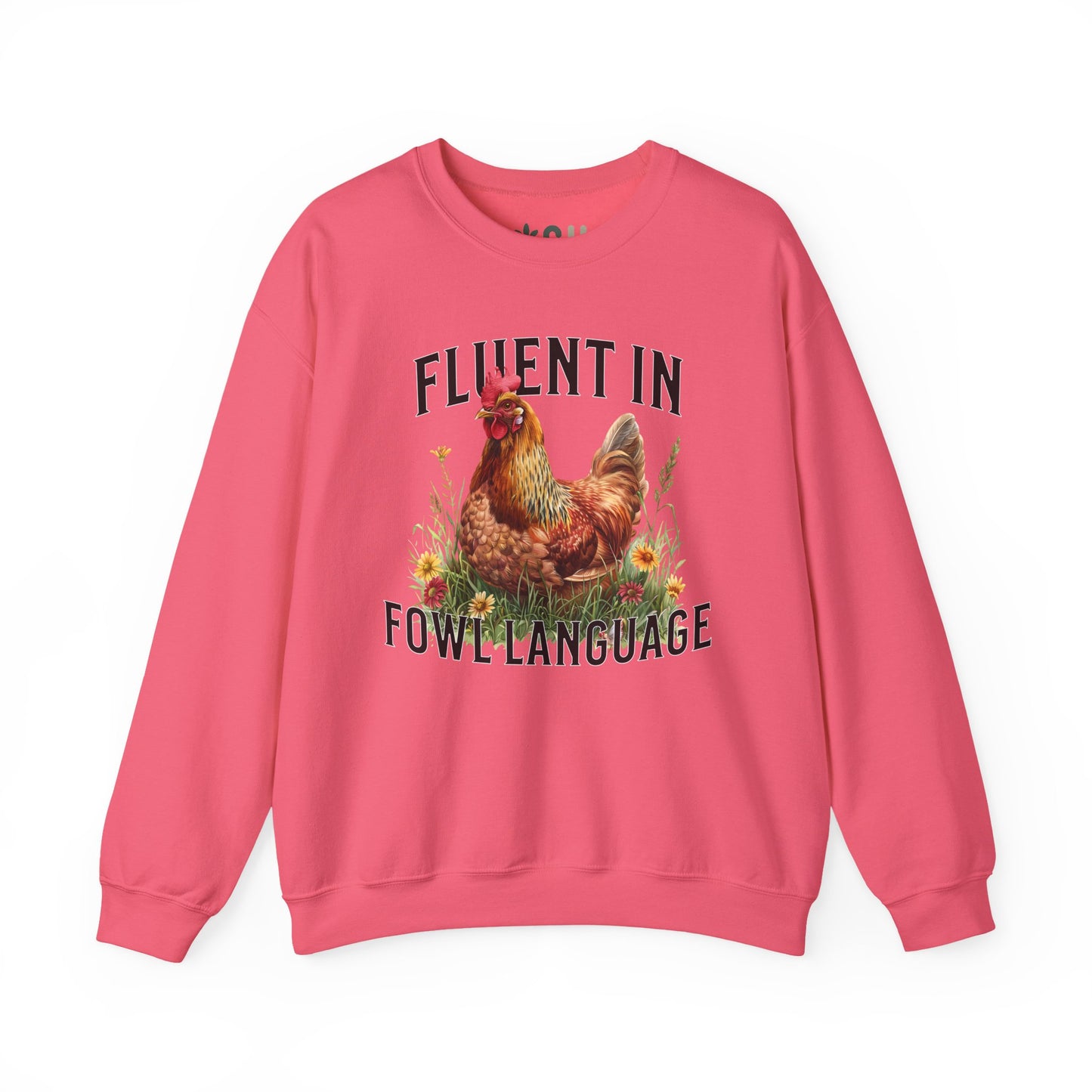 "Fluent in Fowl Language" Crewneck Sweatshirt