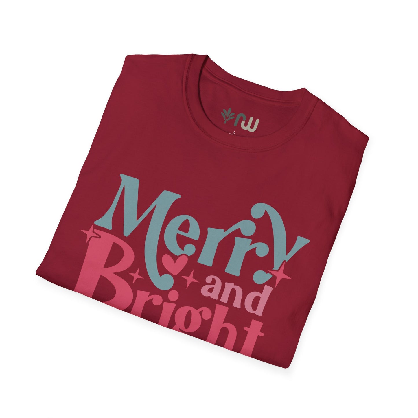 "Merry & Bright" - Softstyle T-Shirt