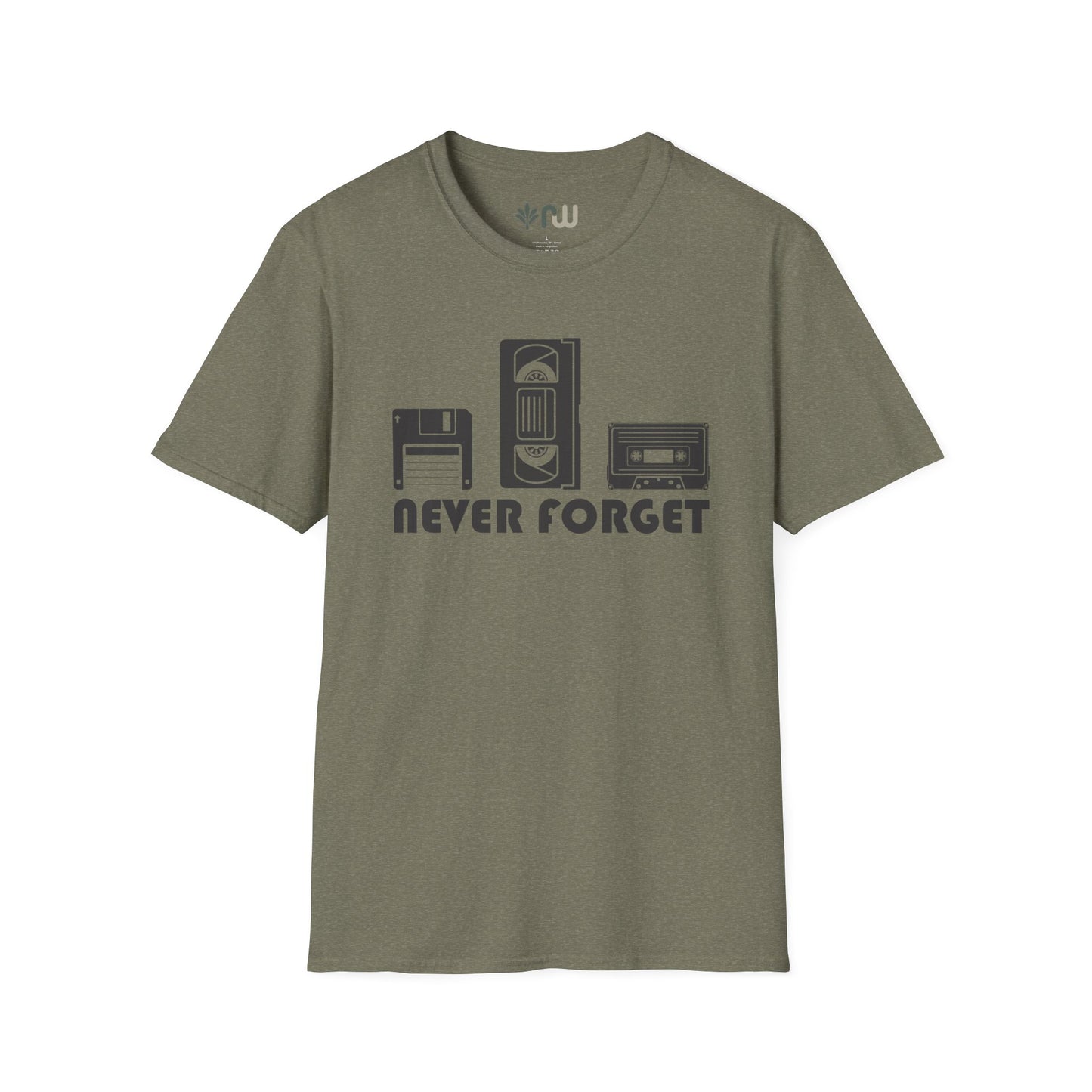 "Never Forget" Retro Tech Softstyle T-Shirt