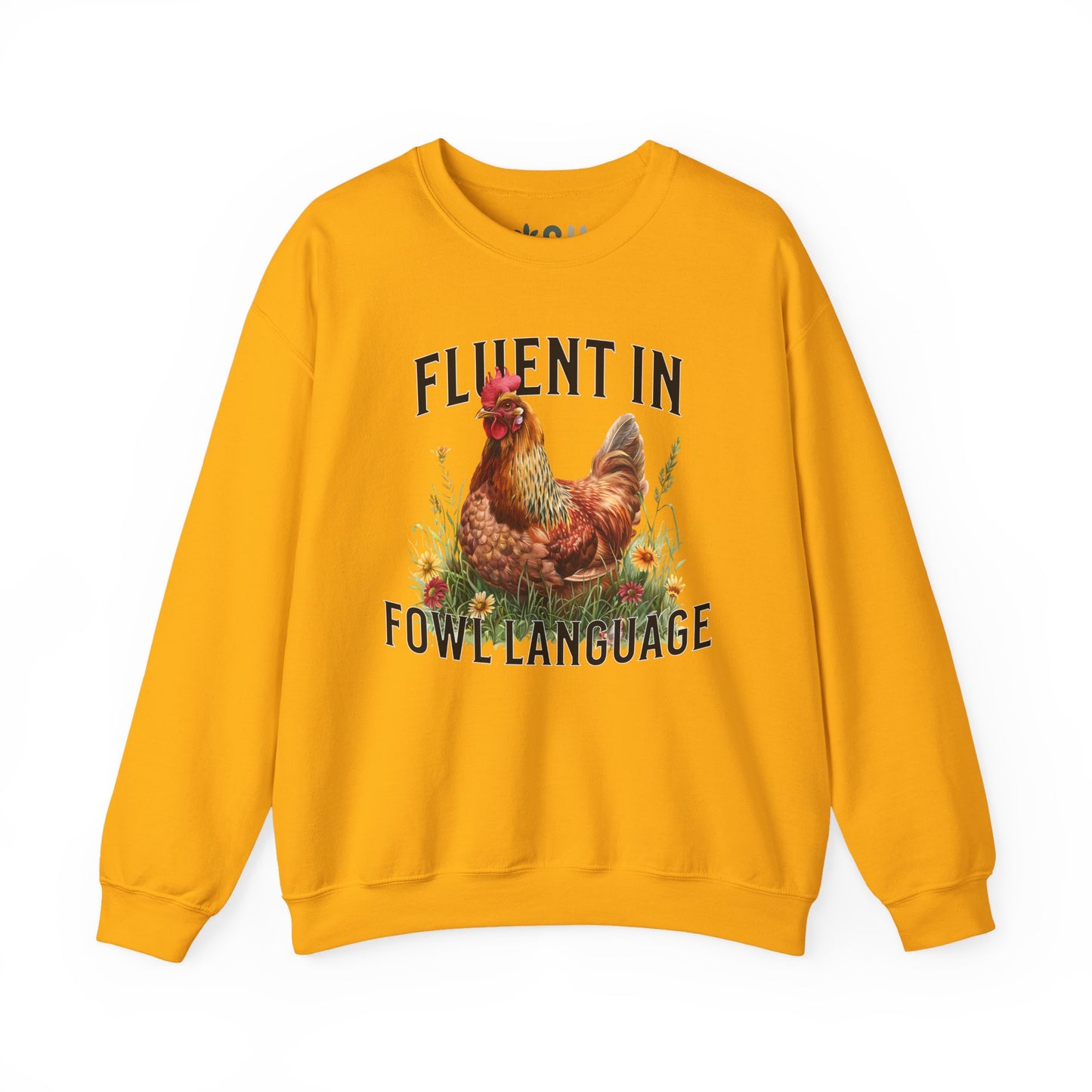 "Fluent in Fowl Language" Crewneck Sweatshirt