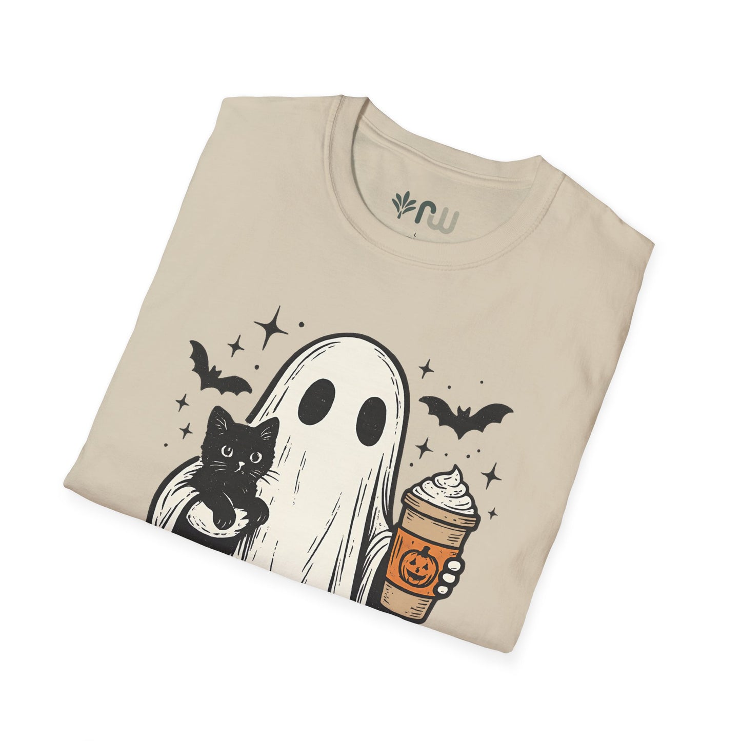 "Ghost and Cat" - Softstyle T-Shirt