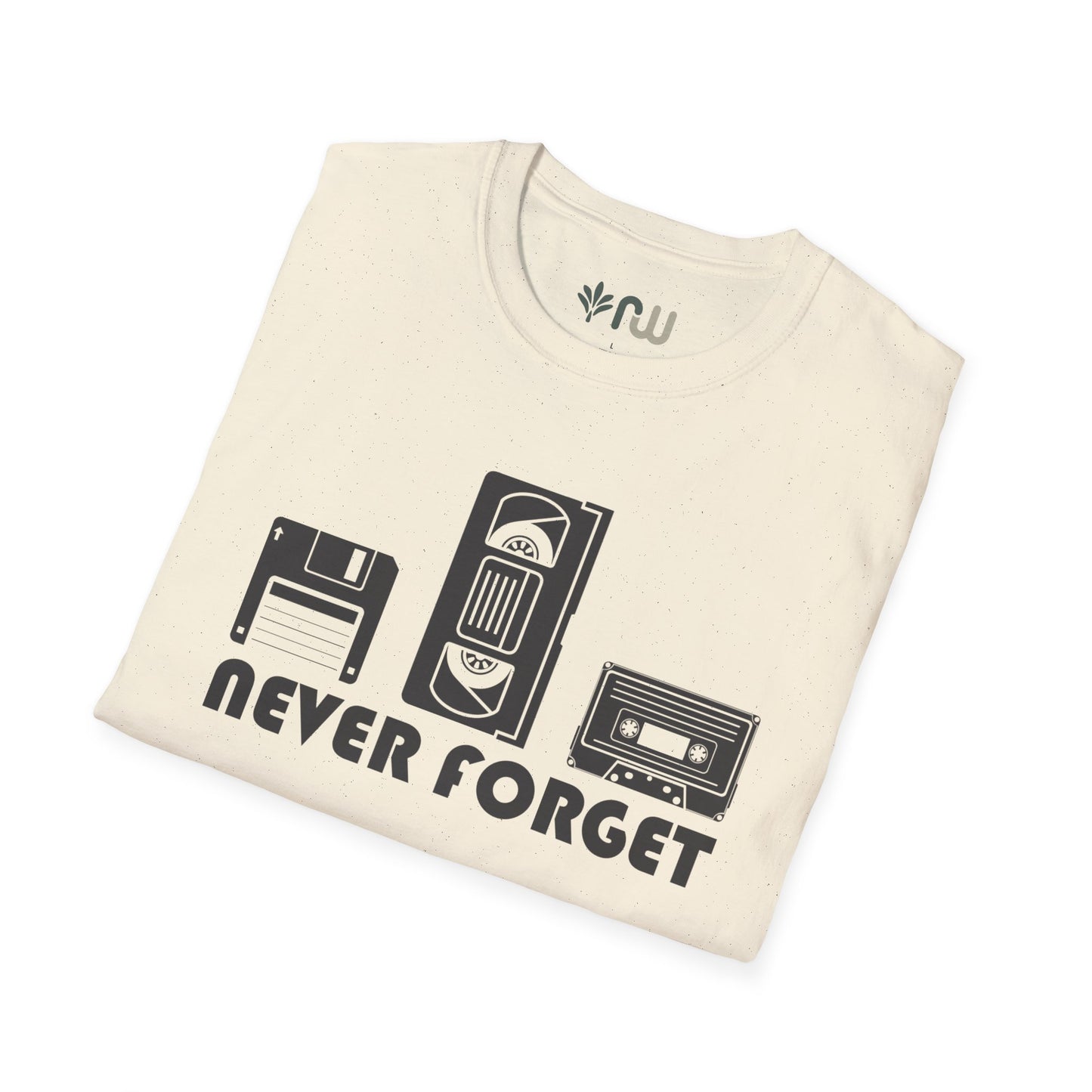 "Never Forget" Retro Tech Softstyle T-Shirt