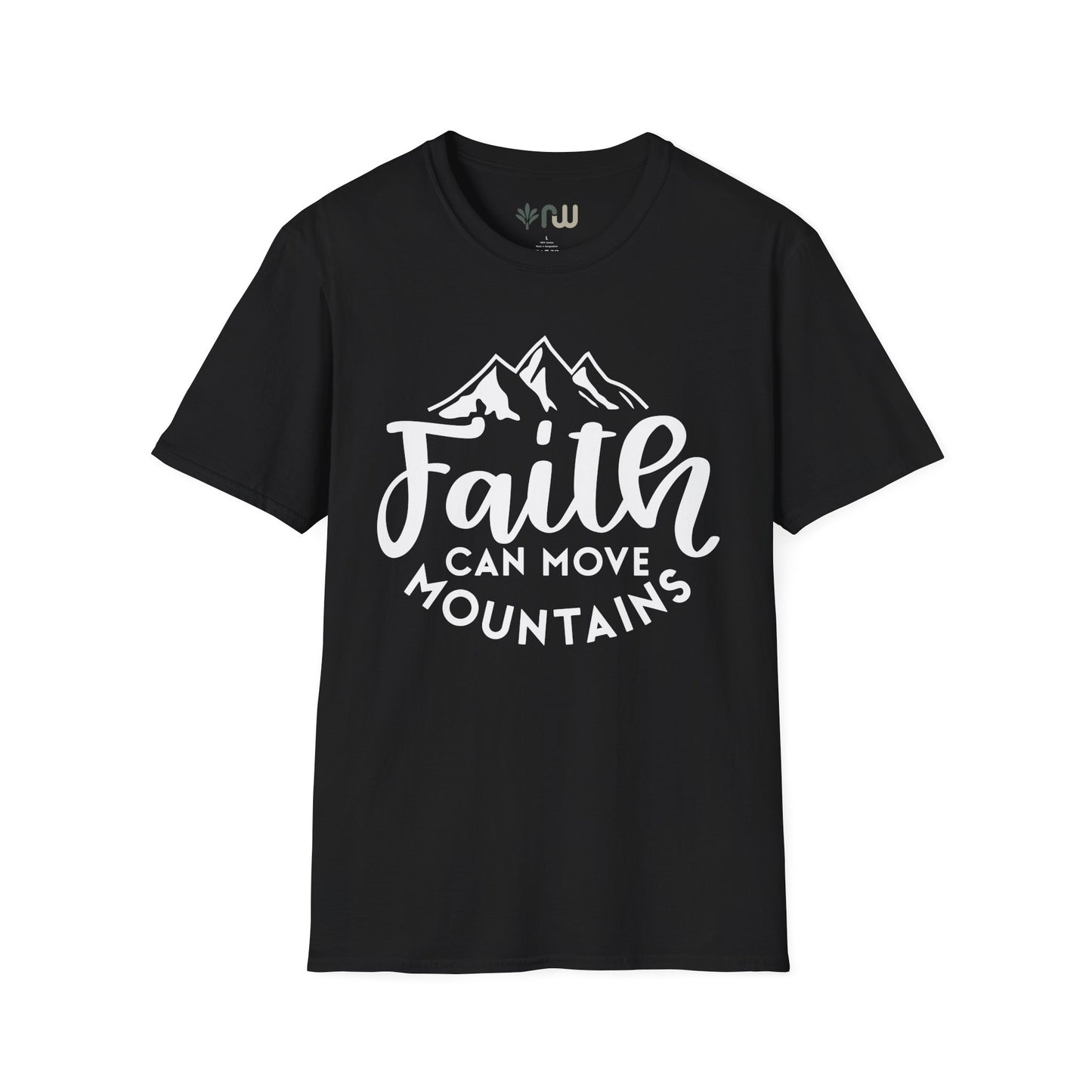 "Faith Can Move Mountains" Softstyle T-Shirt