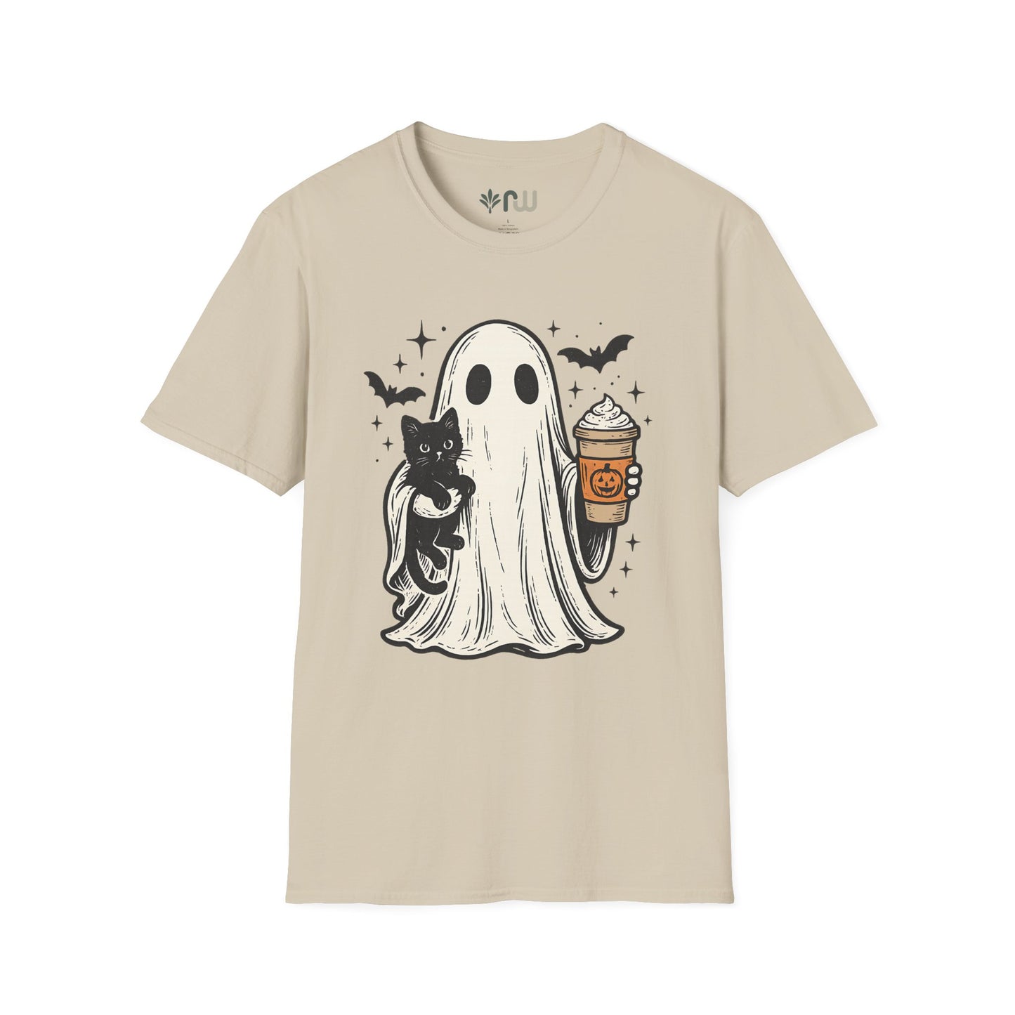 "Ghost and Cat" - Softstyle T-Shirt