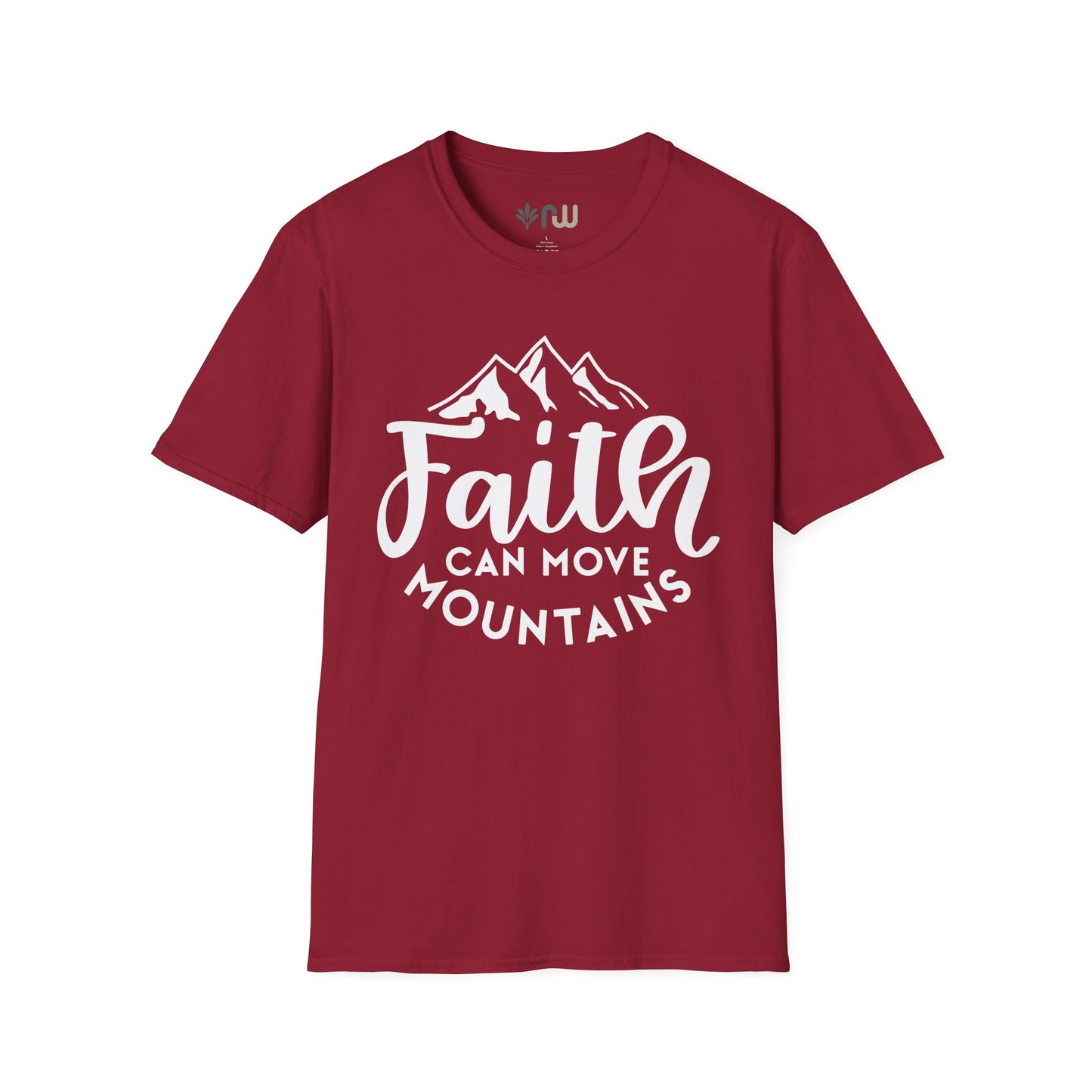 "Faith Can Move Mountains" Softstyle T-Shirt