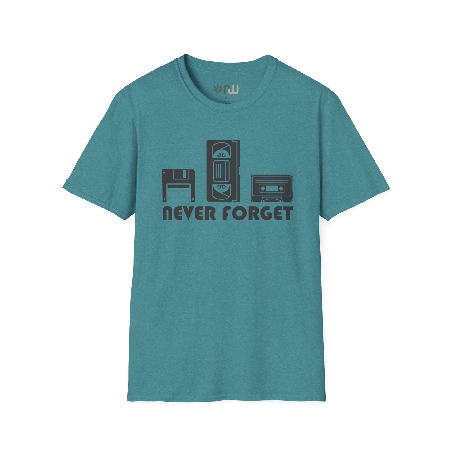 "Never Forget" Retro Tech Softstyle T-Shirt