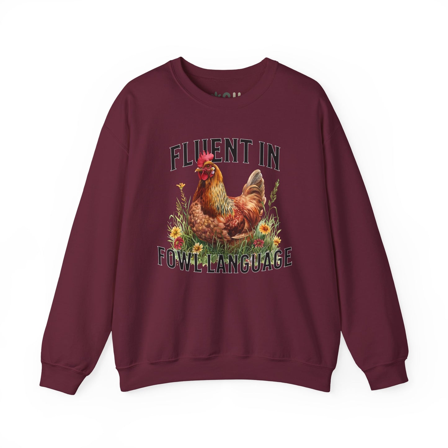 "Fluent in Fowl Language" Crewneck Sweatshirt