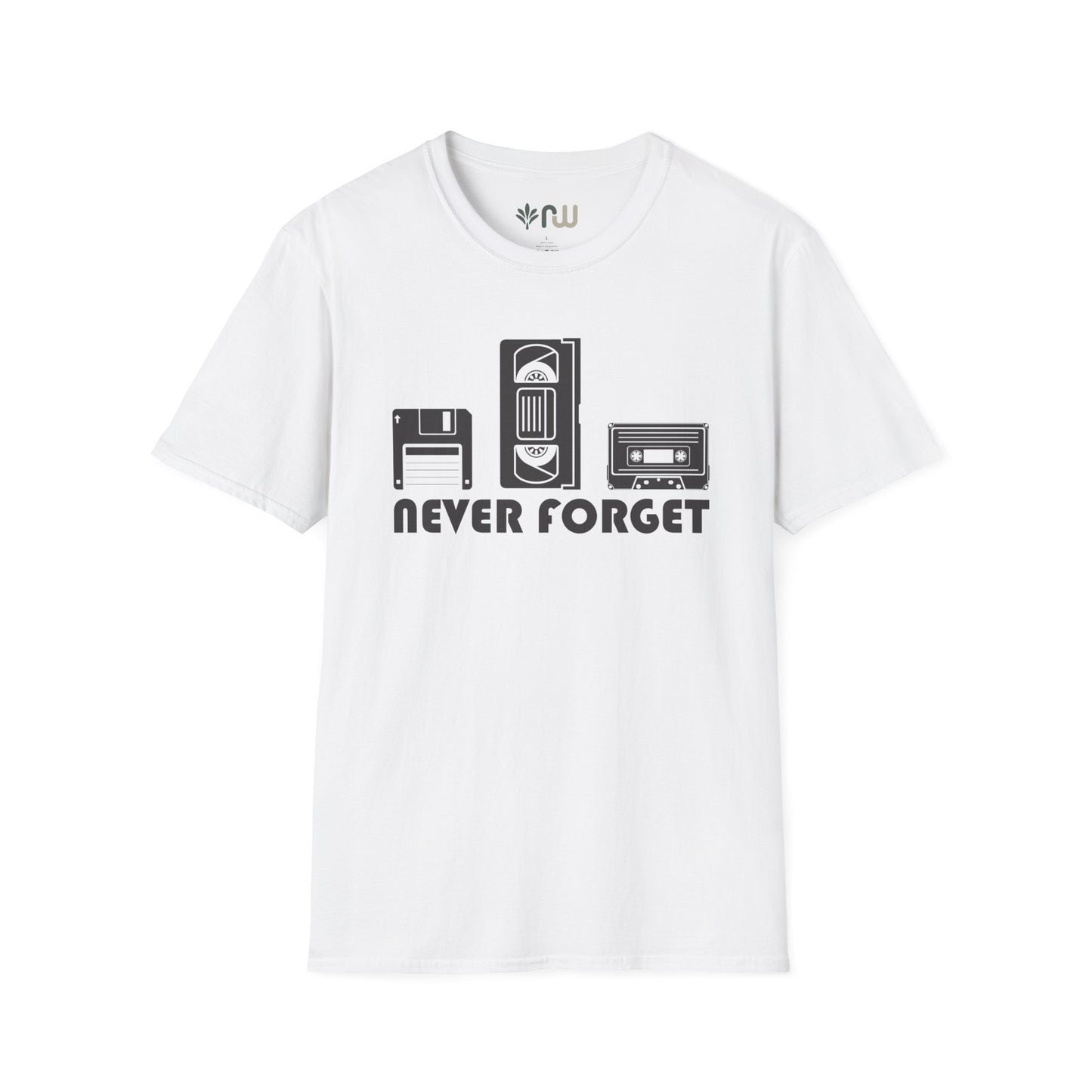 "Never Forget" Retro Tech Softstyle T-Shirt