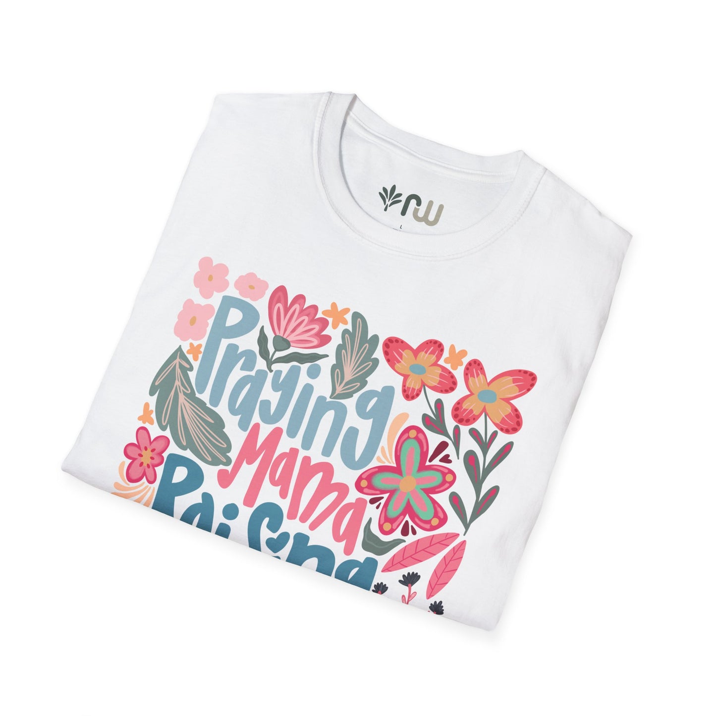 "Praying Mama Raising Warriors" Softstyle T-Shirt
