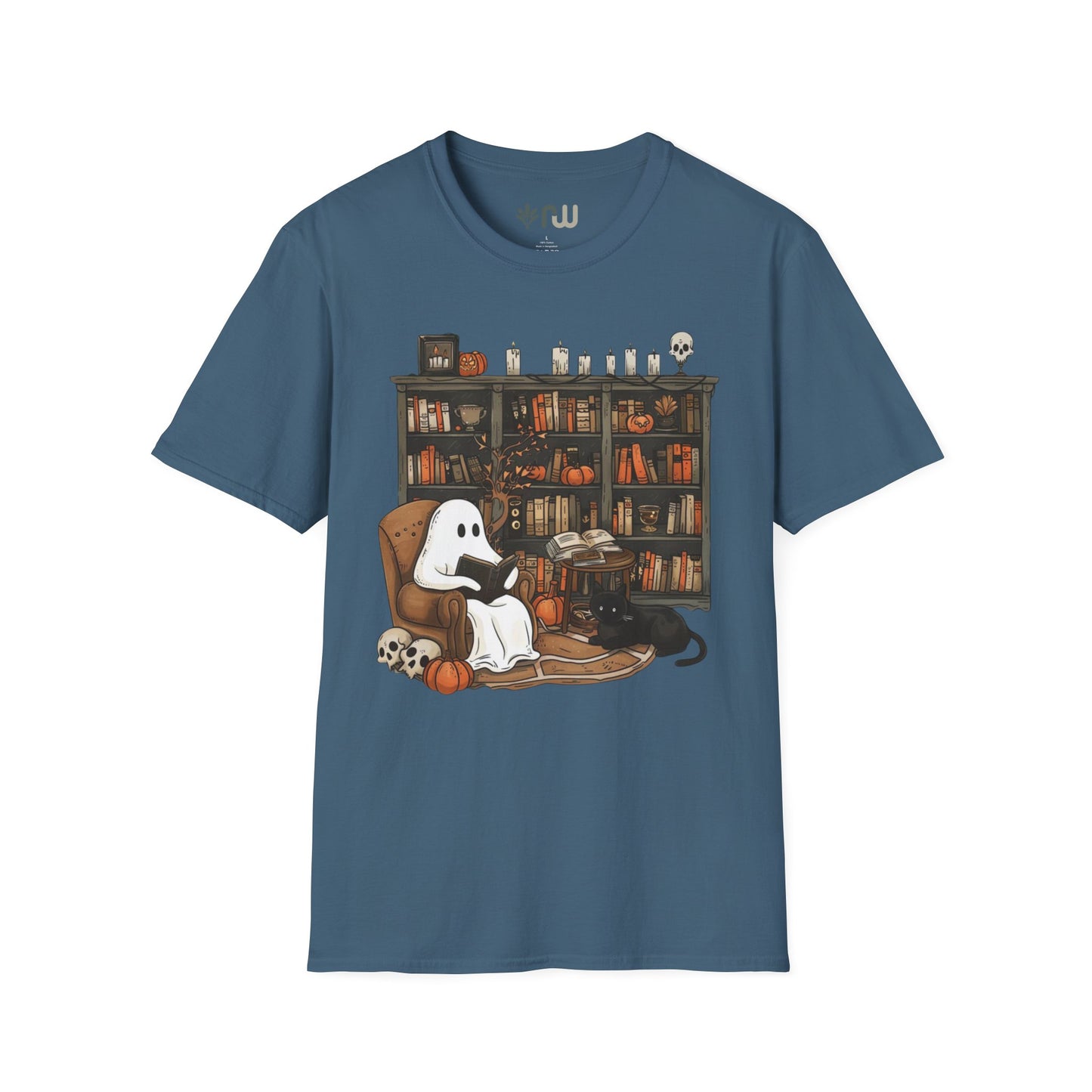 "Reading Ghost" - Softstyle T-Shirt