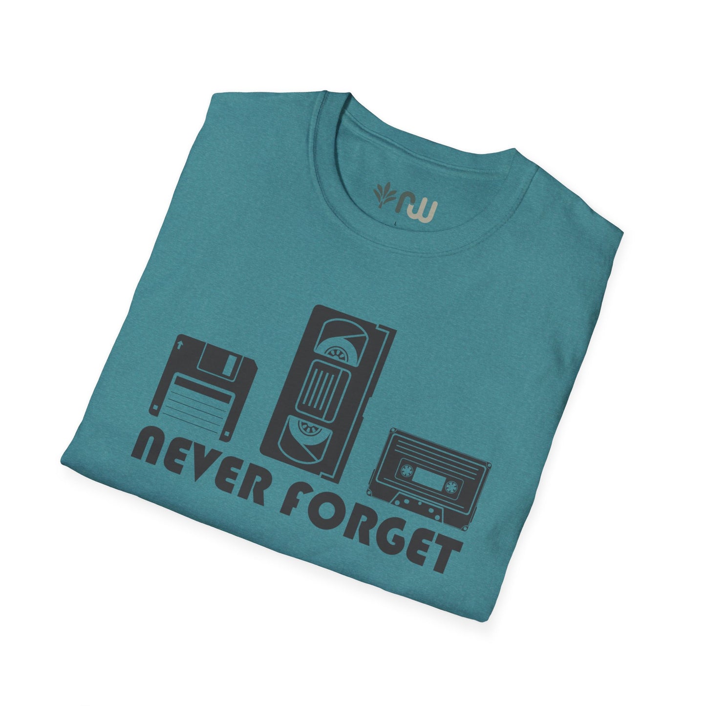 "Never Forget" Retro Tech Softstyle T-Shirt