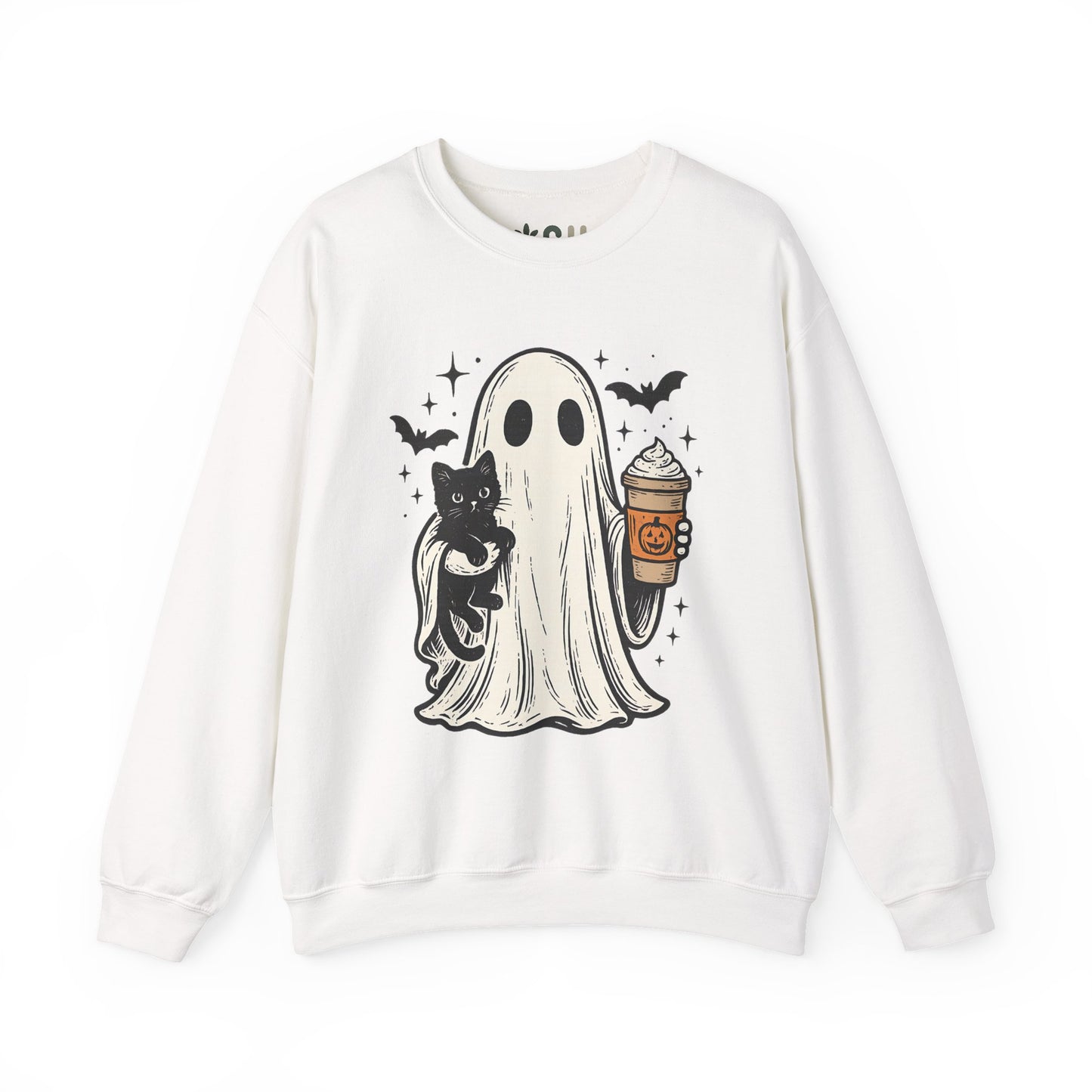 "Ghost and Cat" - Crewneck Sweatshirt