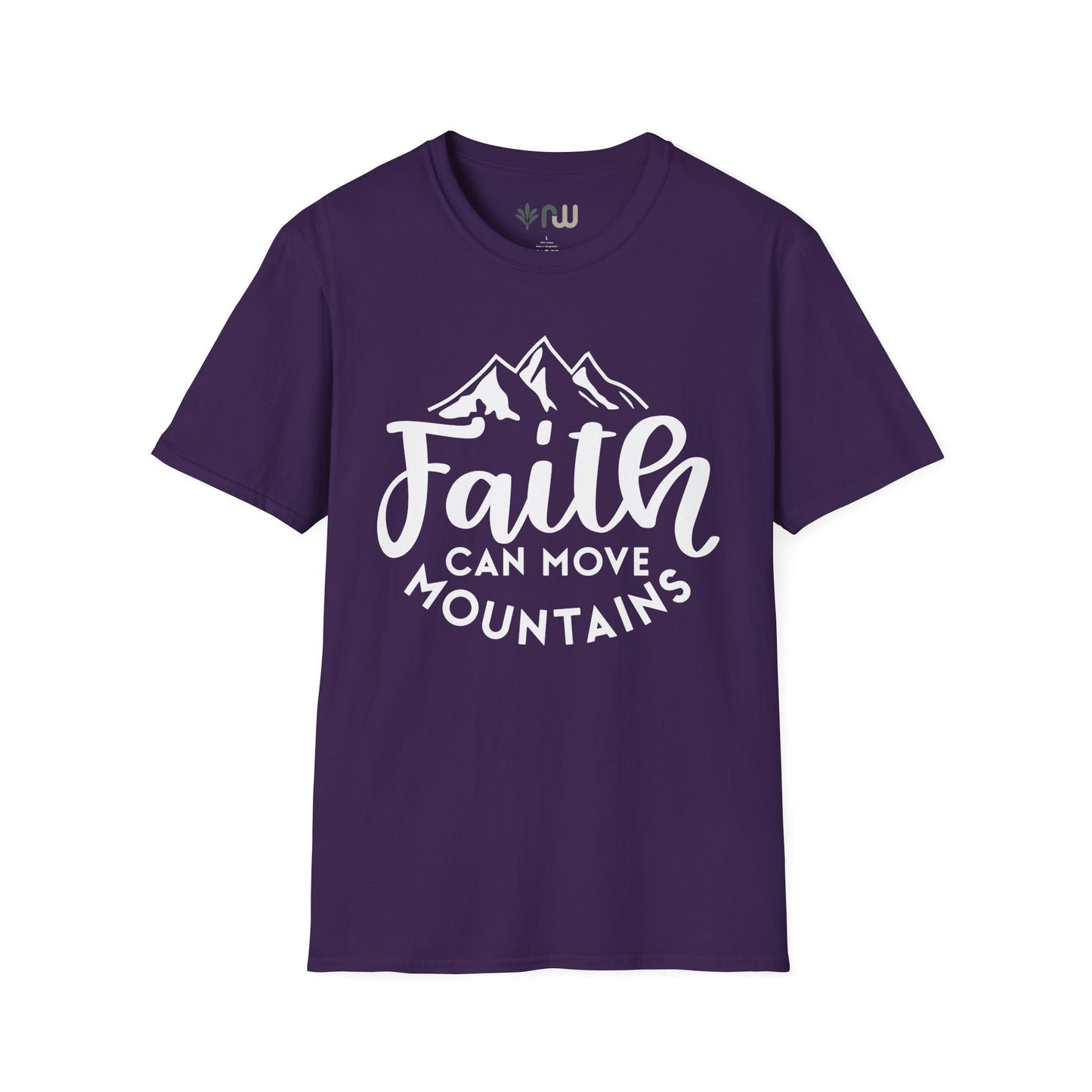 "Faith Can Move Mountains" Softstyle T-Shirt