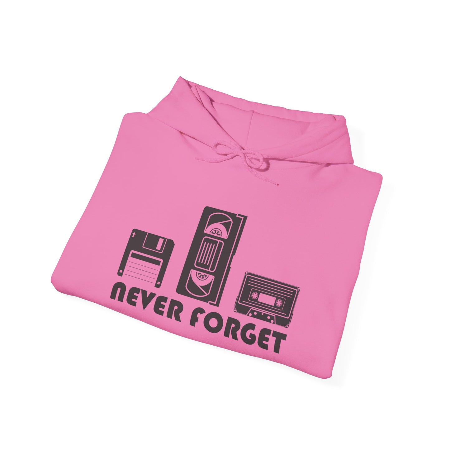 "Never Forget" Retro Tech Hooded Sweatshirt