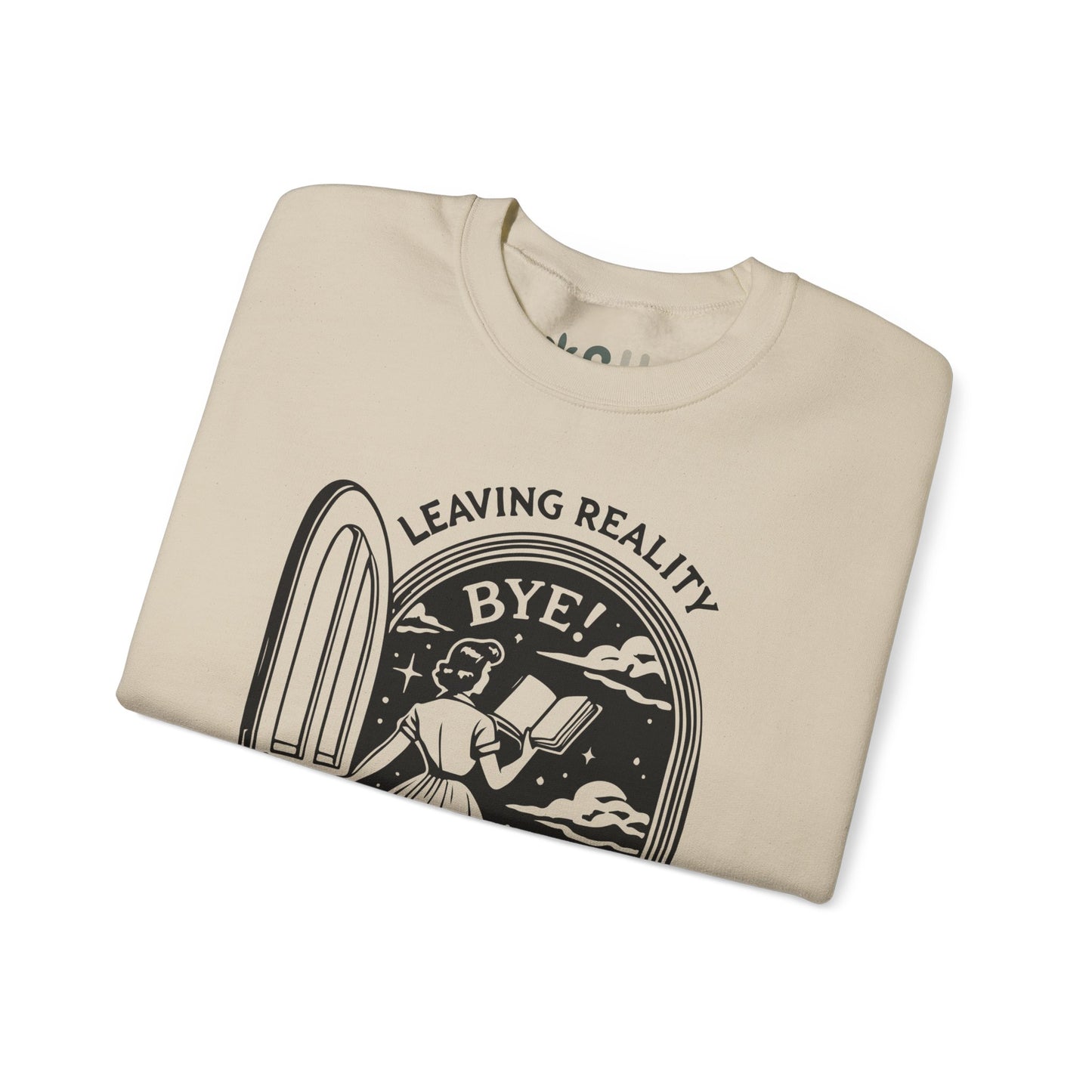 "Leaving Reality, Entering Fiction" Crewneck Sweatshirt