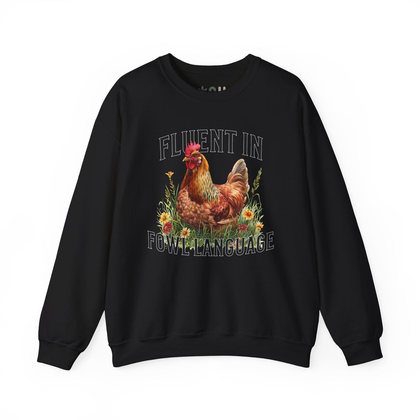 "Fluent in Fowl Language" Crewneck Sweatshirt