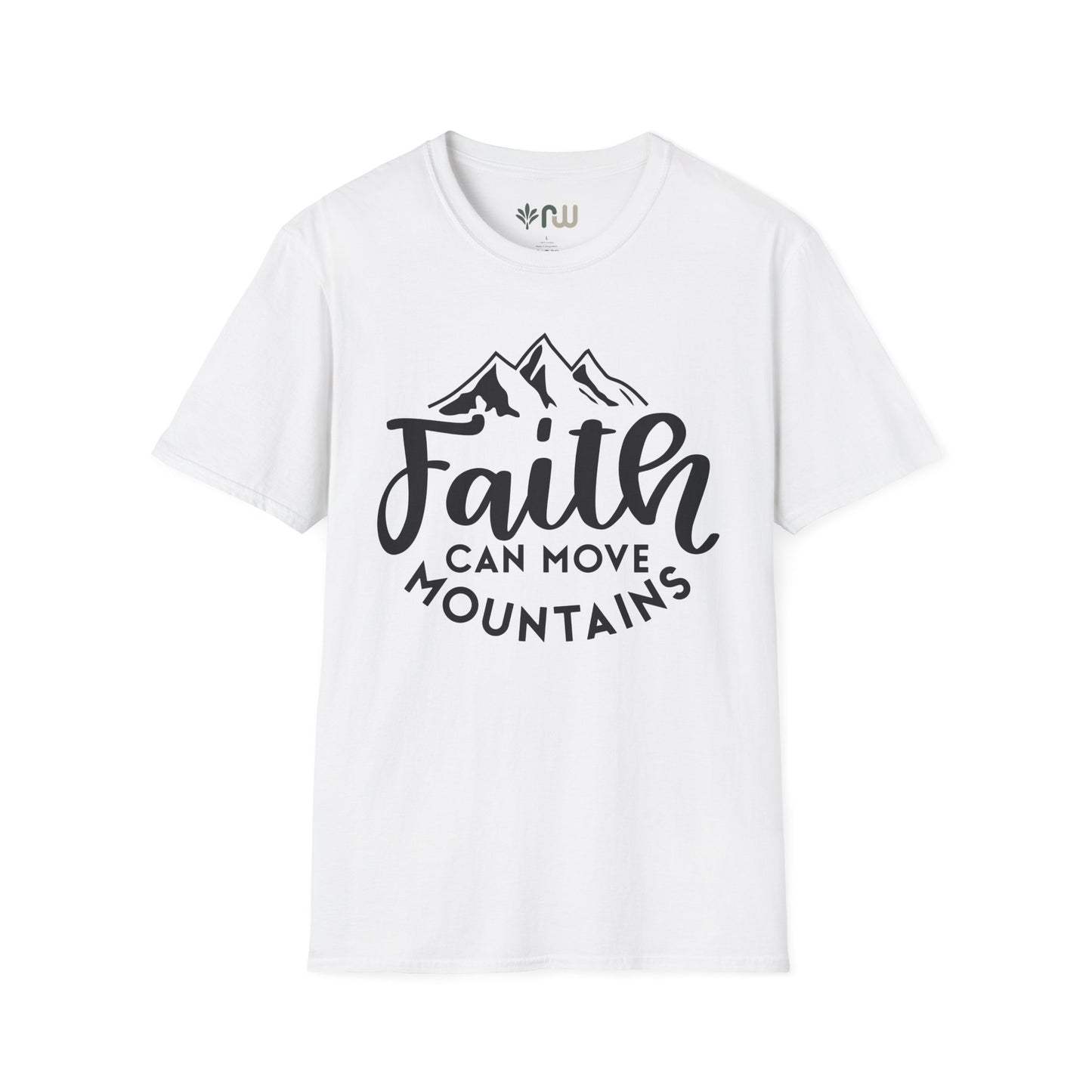 "Faith Can Move Mountains" Softstyle T-Shirt