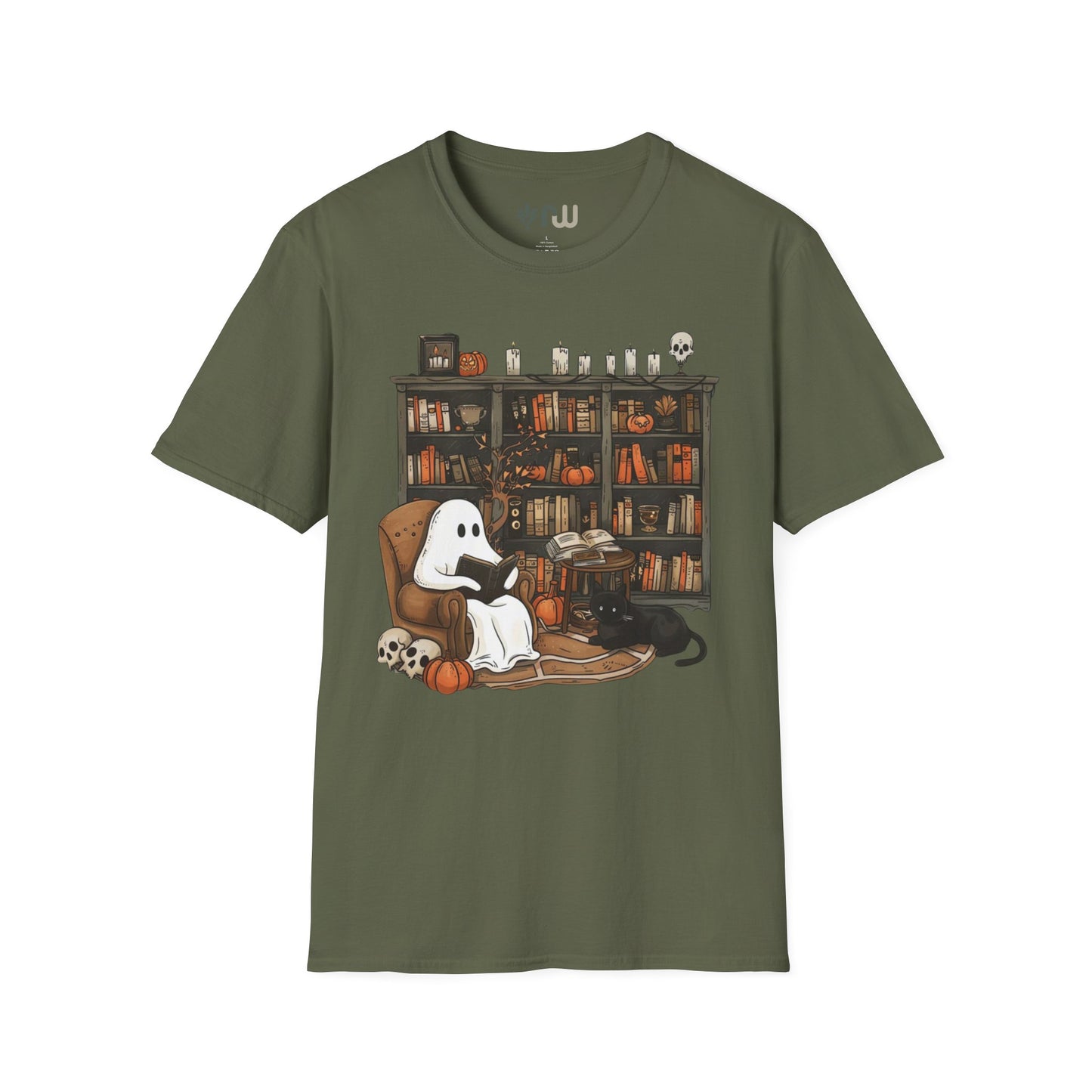 "Reading Ghost" - Softstyle T-Shirt