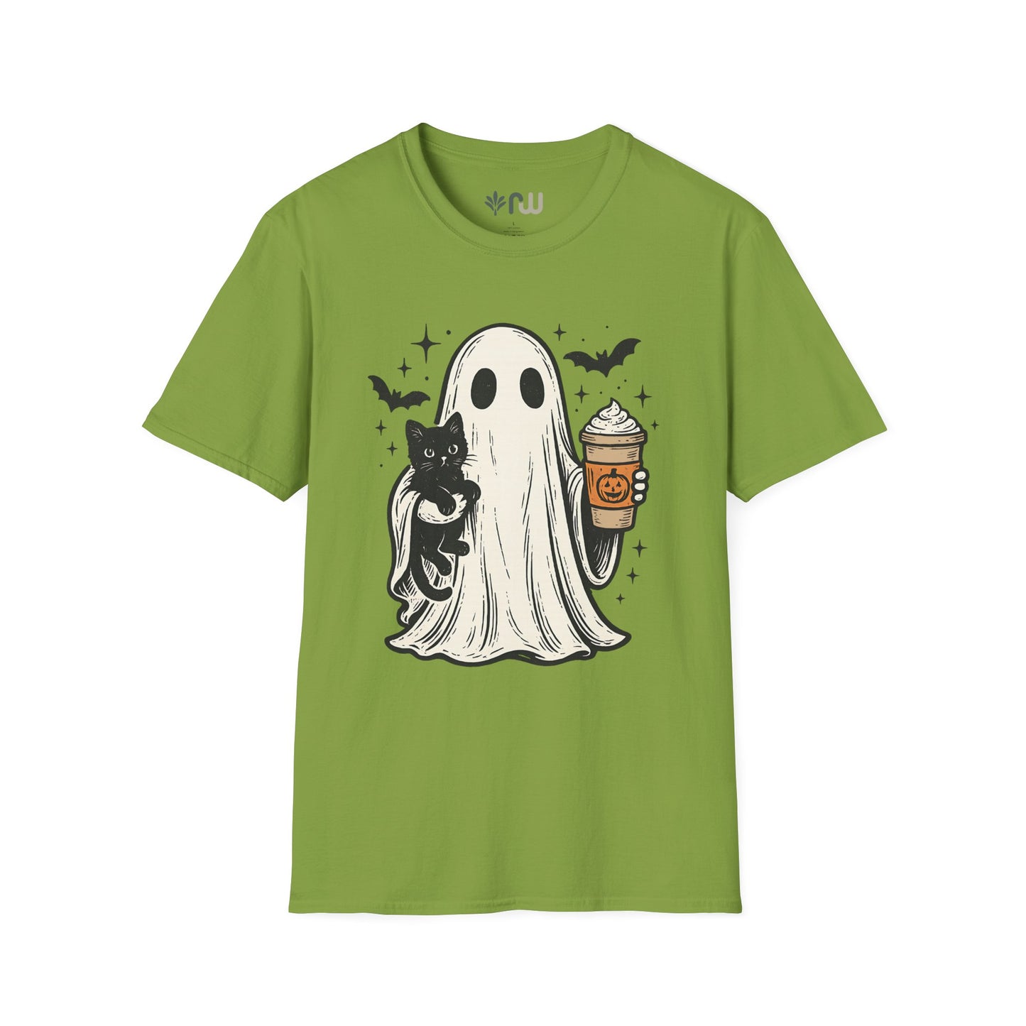 "Ghost and Cat" - Softstyle T-Shirt