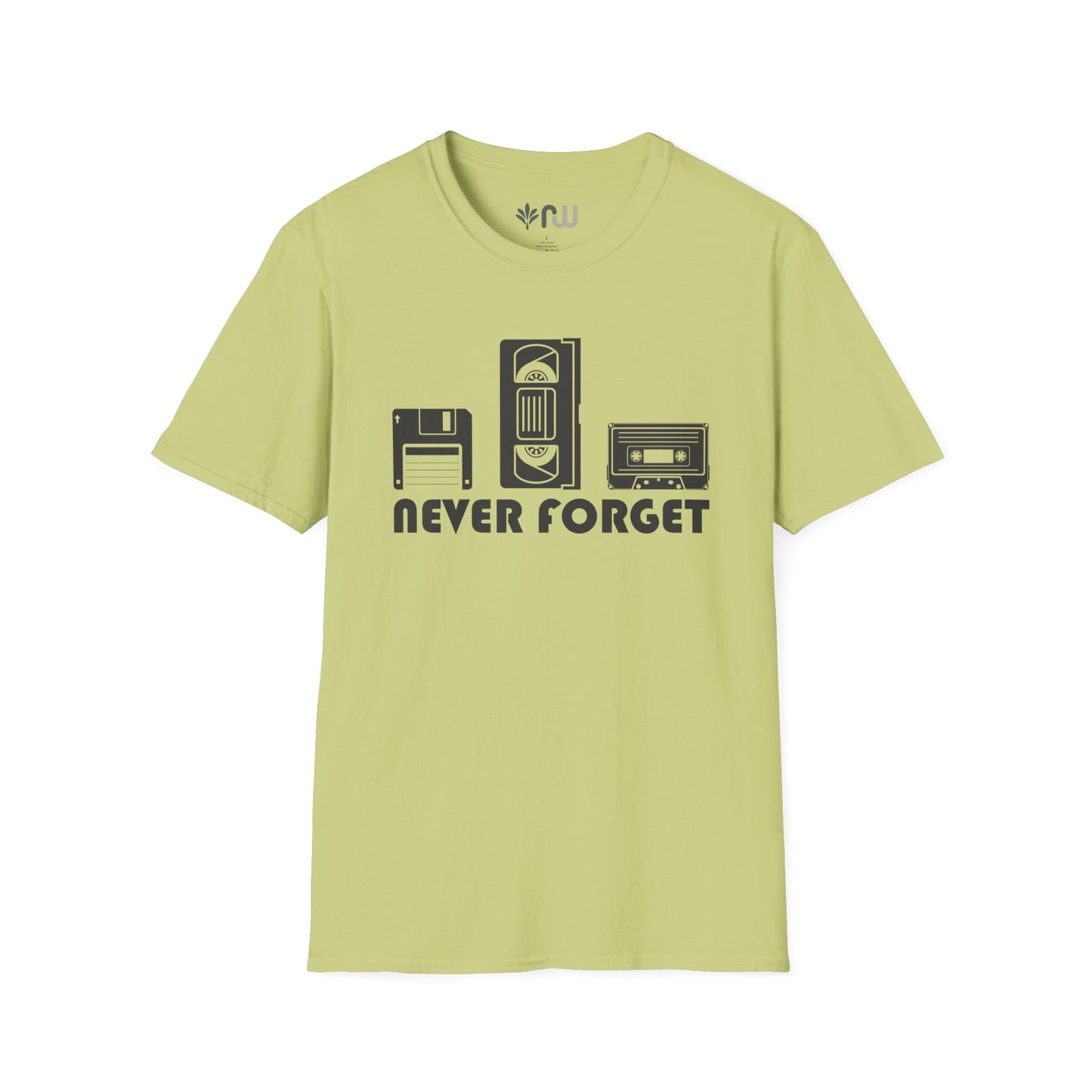 "Never Forget" Retro Tech Softstyle T-Shirt