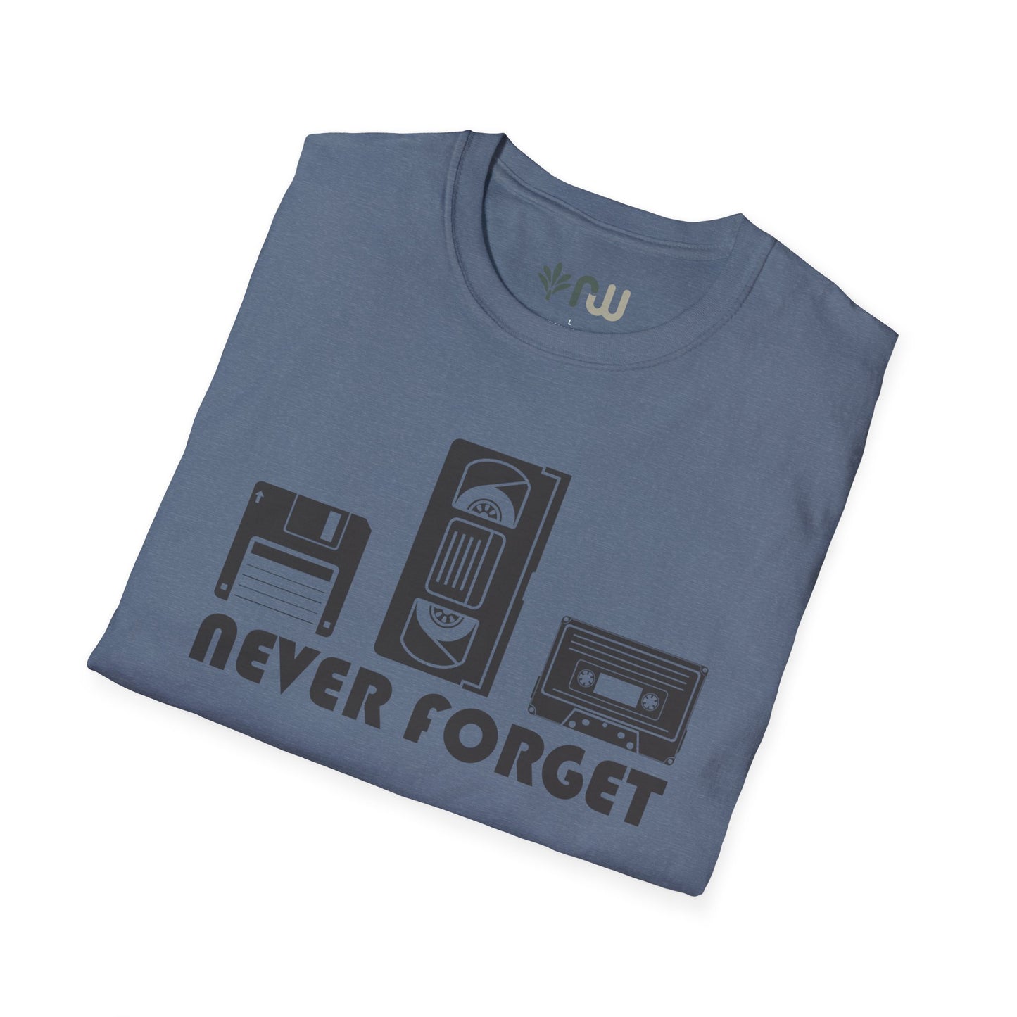 "Never Forget" Retro Tech Softstyle T-Shirt