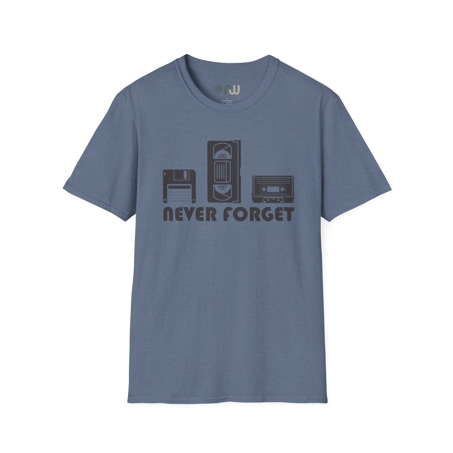 "Never Forget" Retro Tech Softstyle T-Shirt