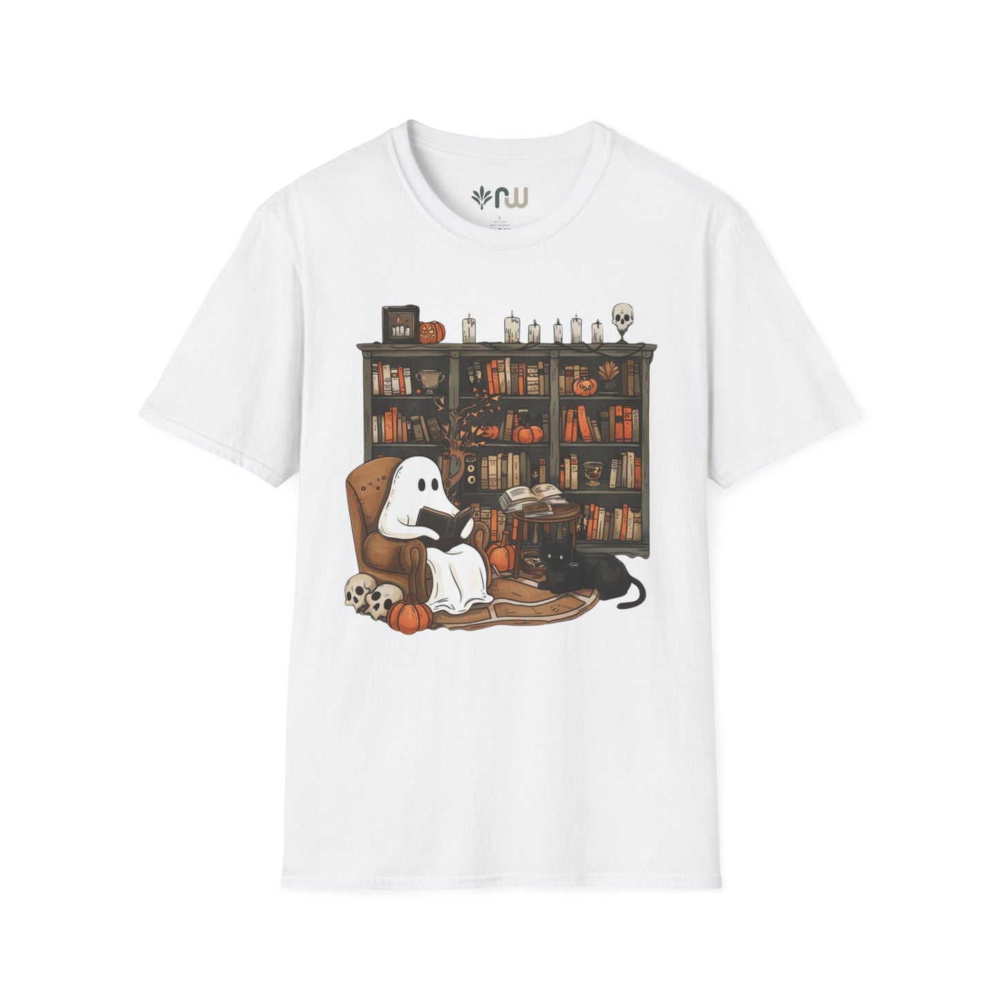 "Reading Ghost" - Softstyle T-Shirt