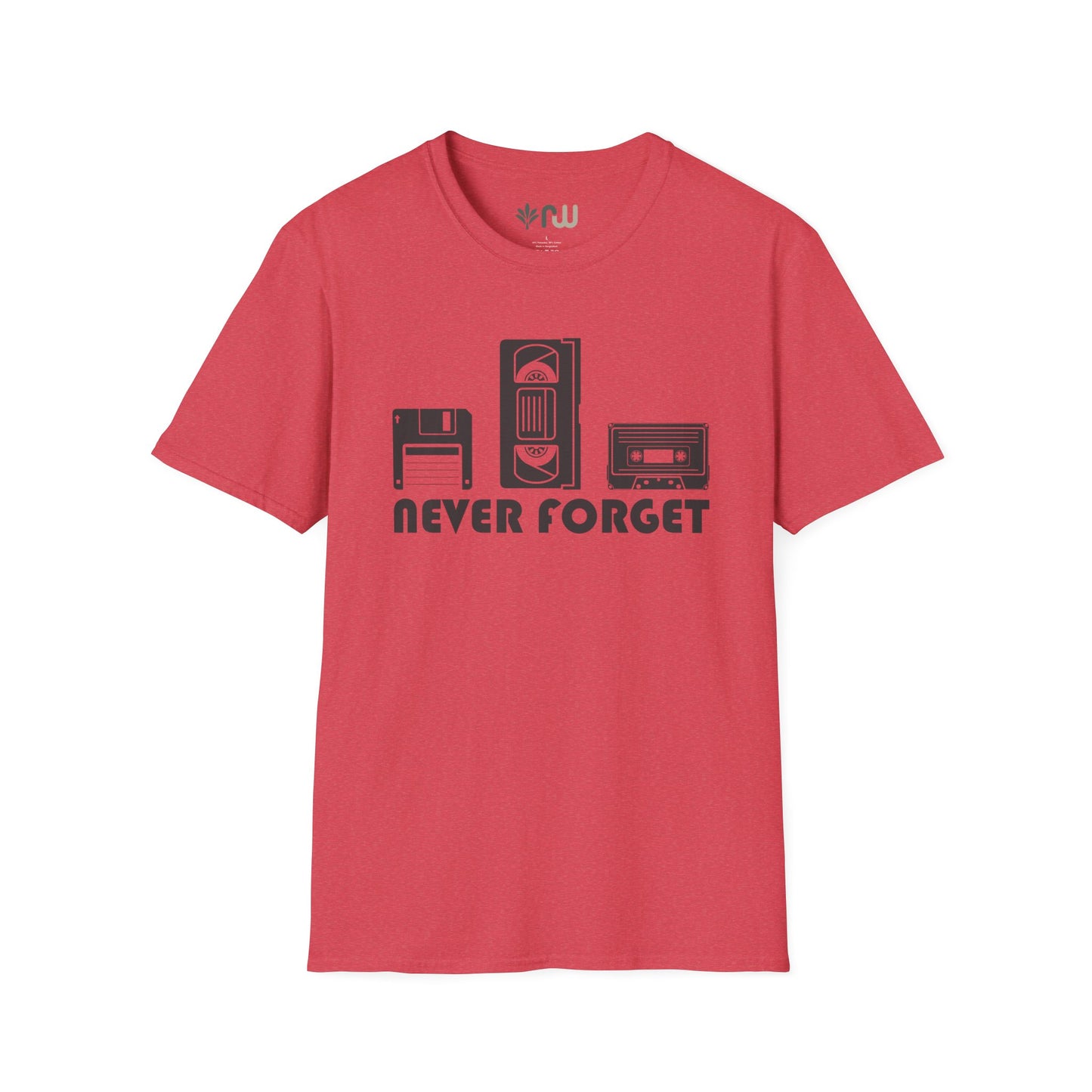"Never Forget" Retro Tech Softstyle T-Shirt