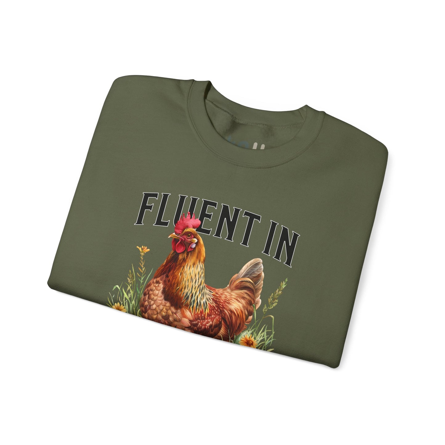 "Fluent in Fowl Language" Crewneck Sweatshirt