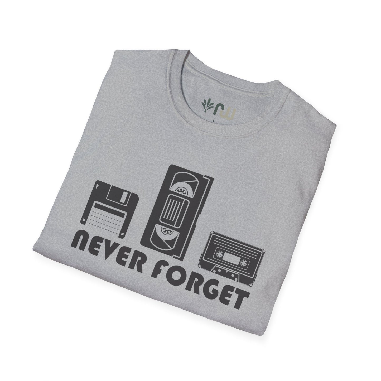 "Never Forget" Retro Tech Softstyle T-Shirt