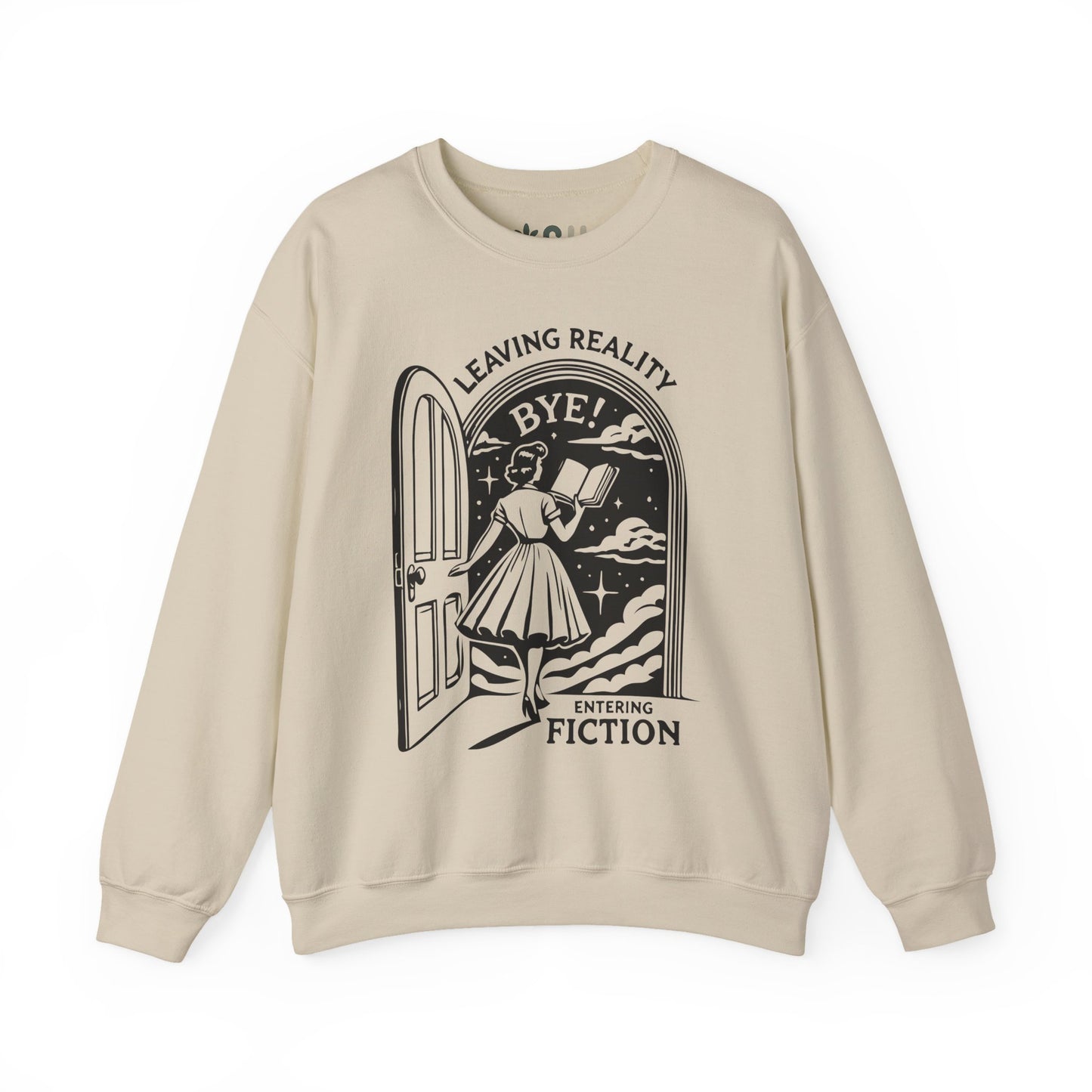 "Leaving Reality, Entering Fiction" Crewneck Sweatshirt
