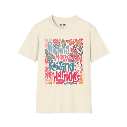 "Praying Mama Raising Warriors" Softstyle T-Shirt