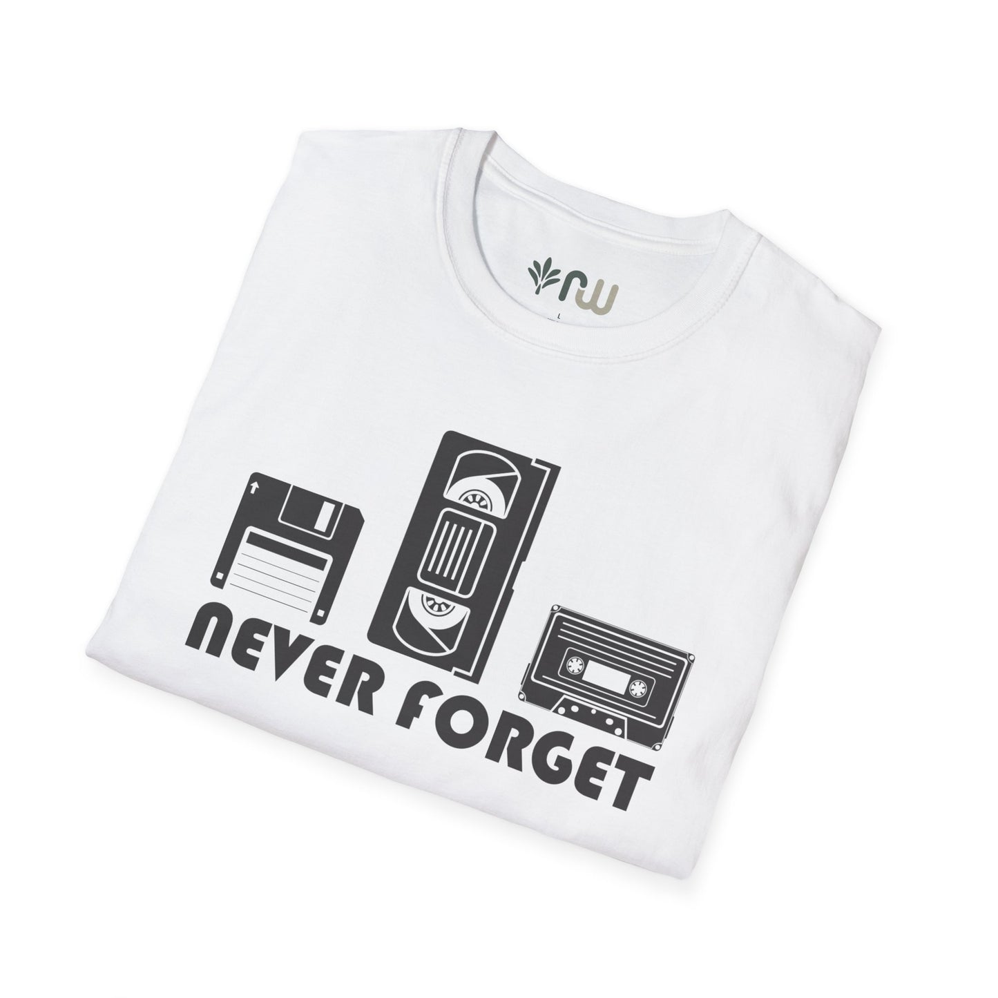 "Never Forget" Retro Tech Softstyle T-Shirt