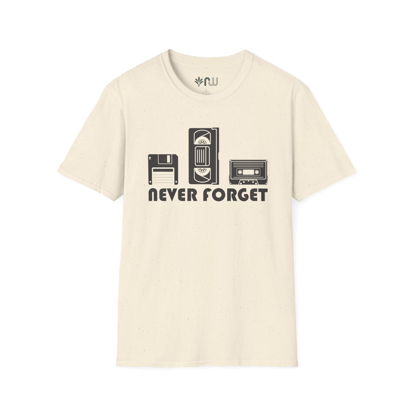 "Never Forget" Retro Tech Softstyle T-Shirt