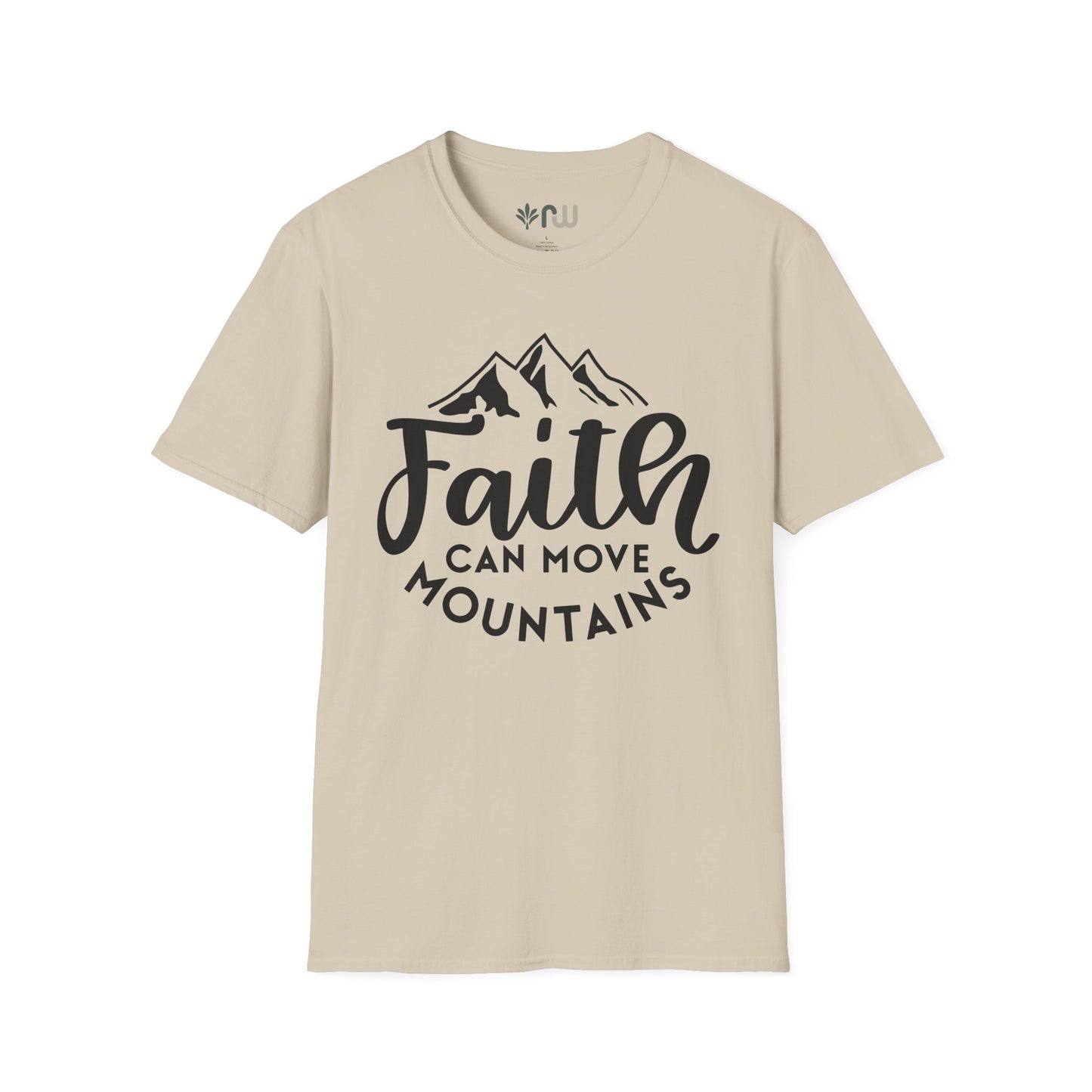 "Faith Can Move Mountains" Softstyle T-Shirt