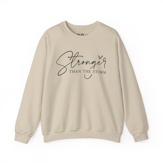 "Stronger than the Storm" Crewneck Sweatshirt