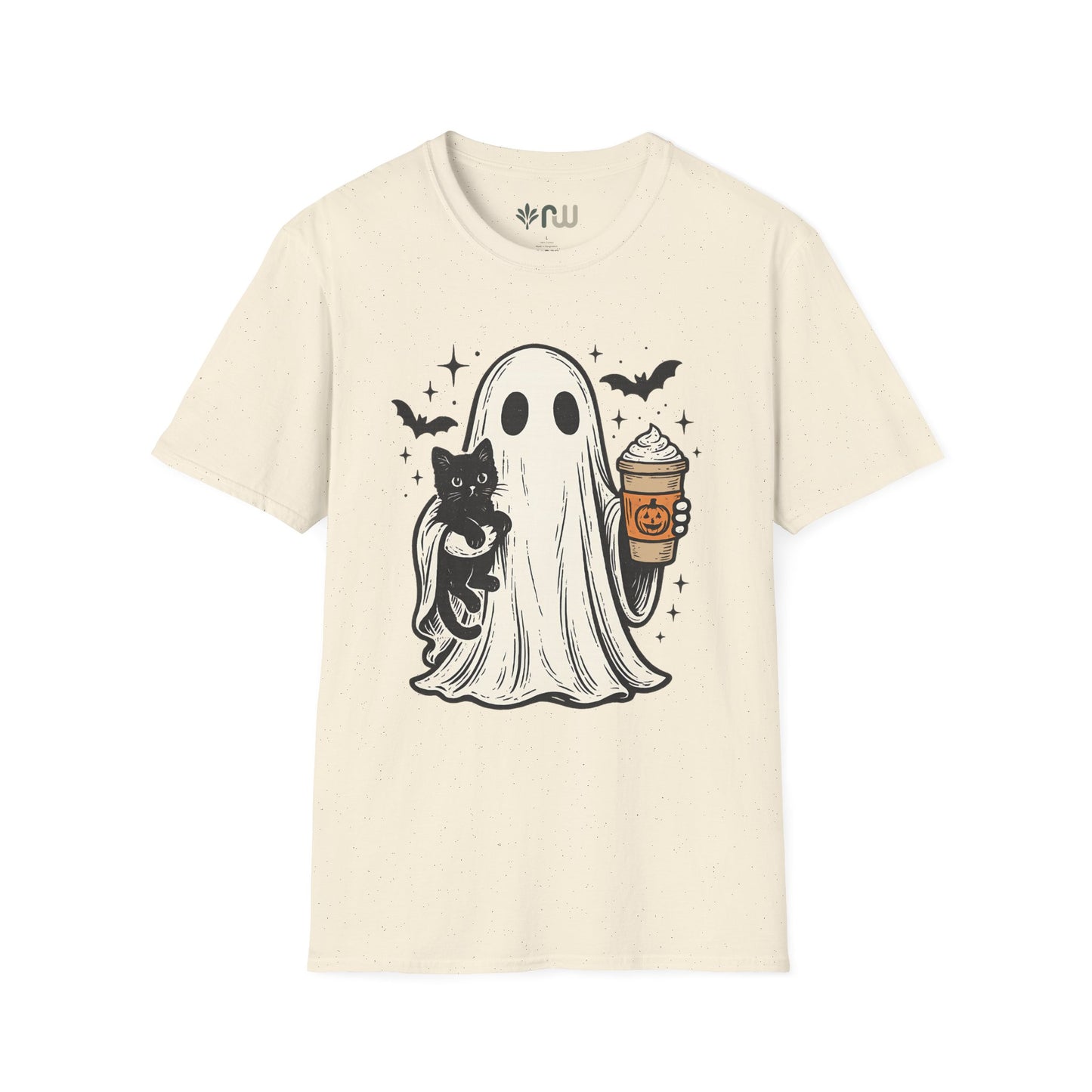 "Ghost and Cat" - Softstyle T-Shirt