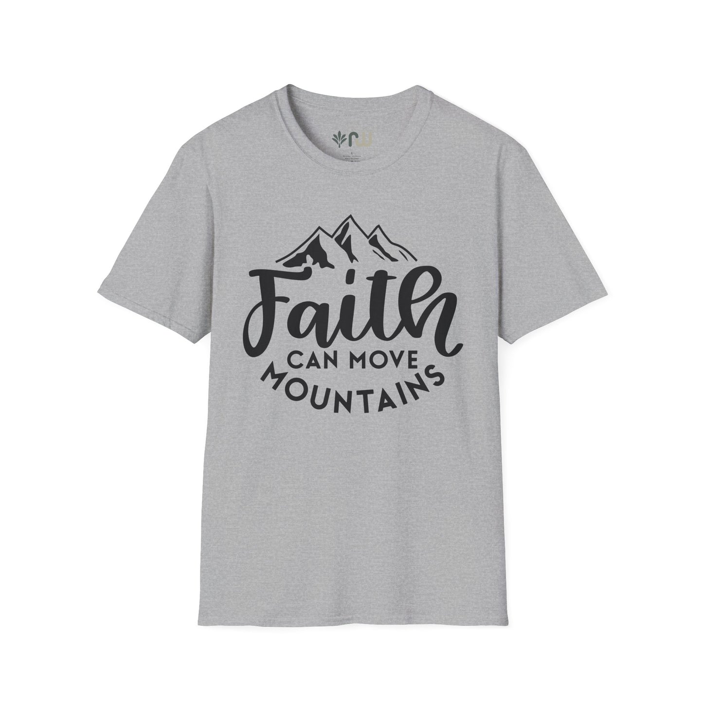 "Faith Can Move Mountains" Softstyle T-Shirt