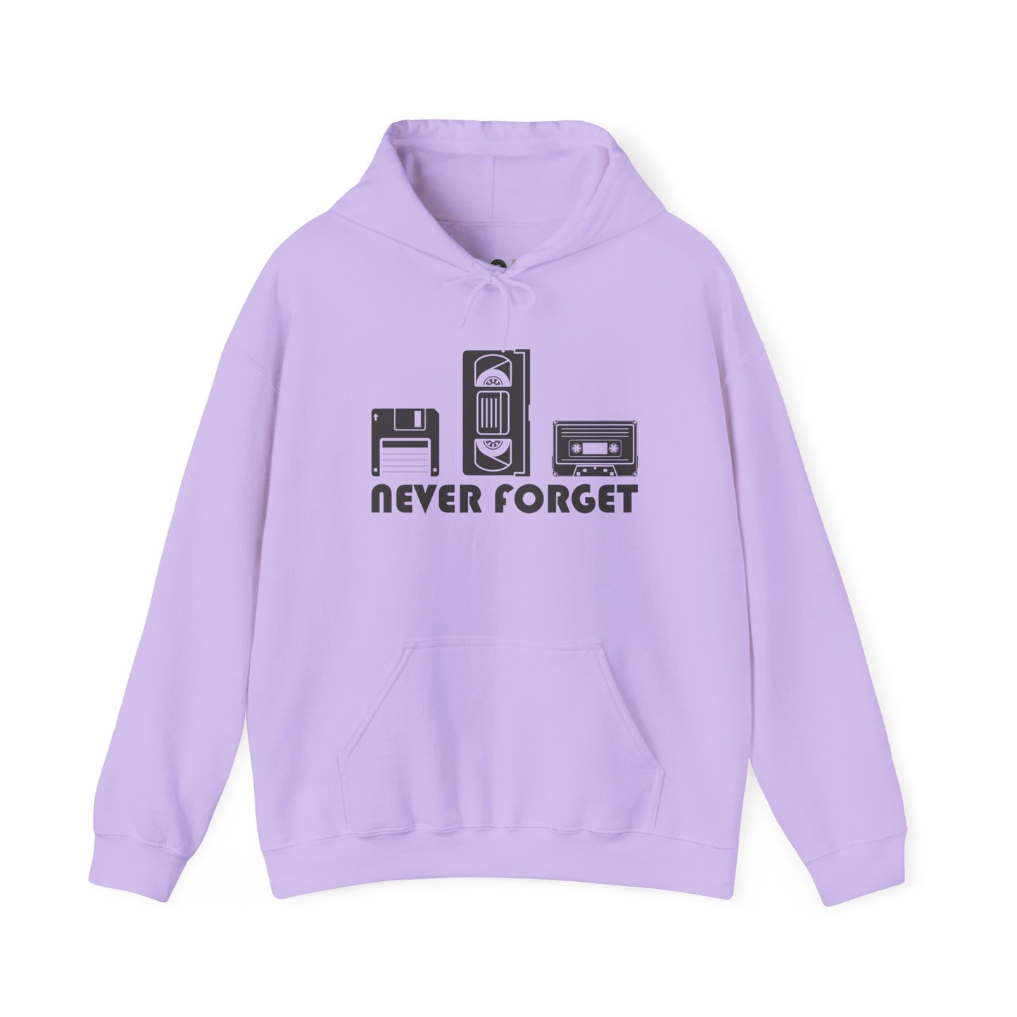 "Never Forget" Retro Tech Hooded Sweatshirt