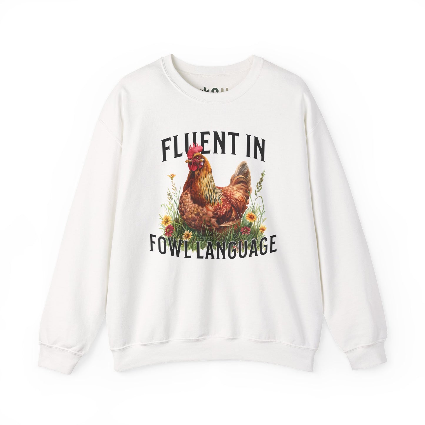 "Fluent in Fowl Language" Crewneck Sweatshirt