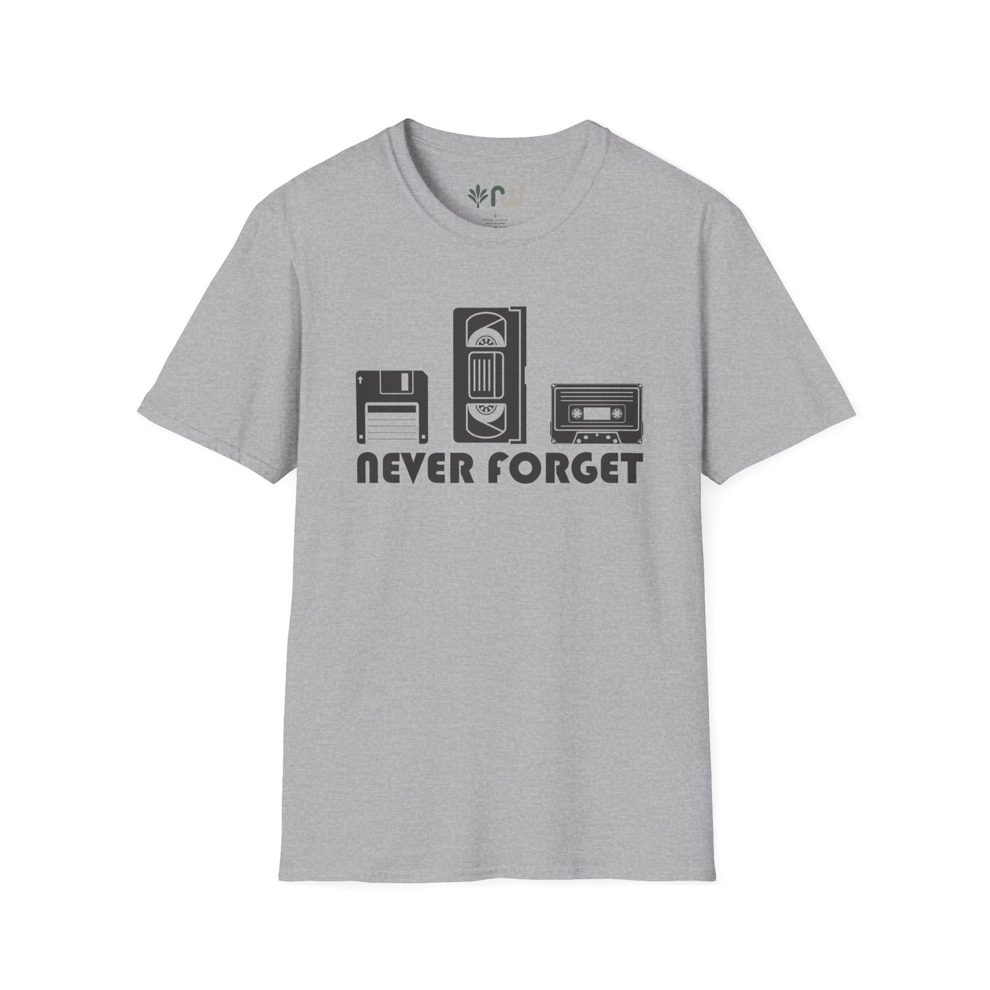 "Never Forget" Retro Tech Softstyle T-Shirt