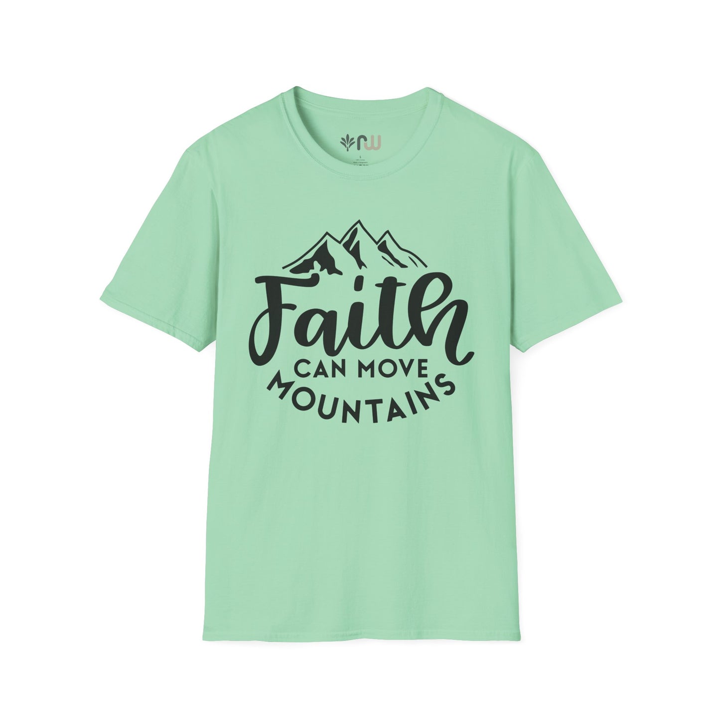 "Faith Can Move Mountains" Softstyle T-Shirt