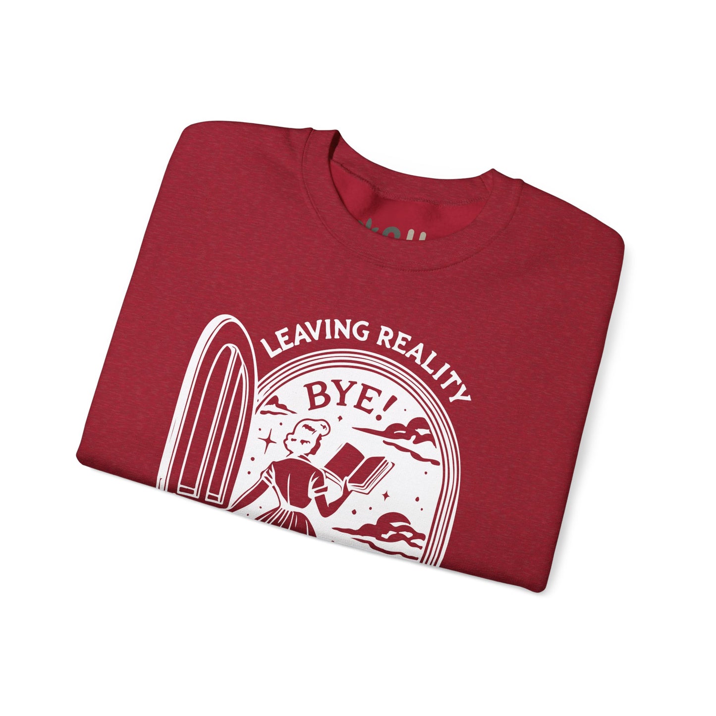 "Leaving Reality, Entering Fiction" Crewneck Sweatshirt