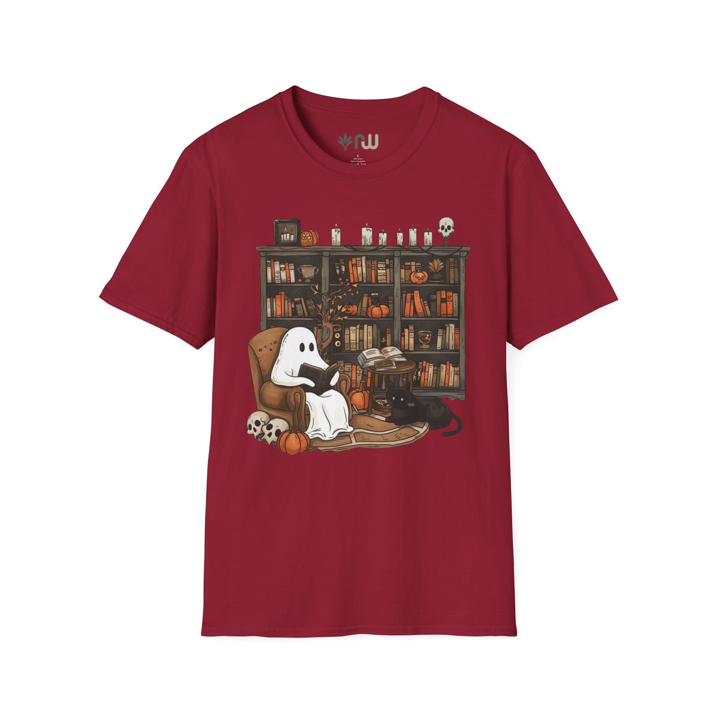 "Reading Ghost" - Softstyle T-Shirt
