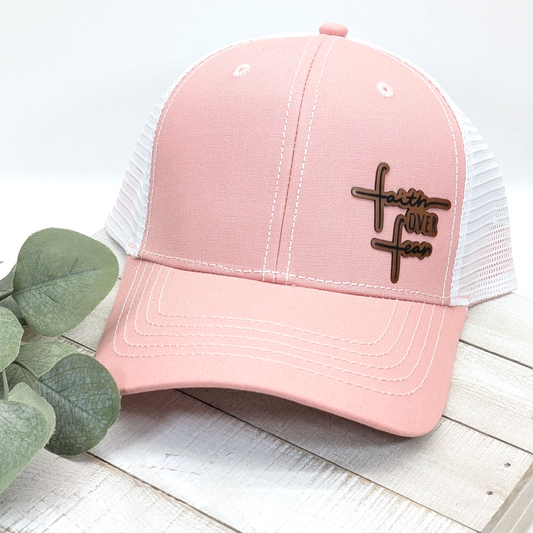 Ponytail Hat - Faith Over Fear