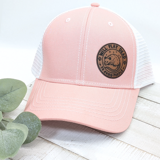 Ponytail Hat - Will Play Dead to Avoid People