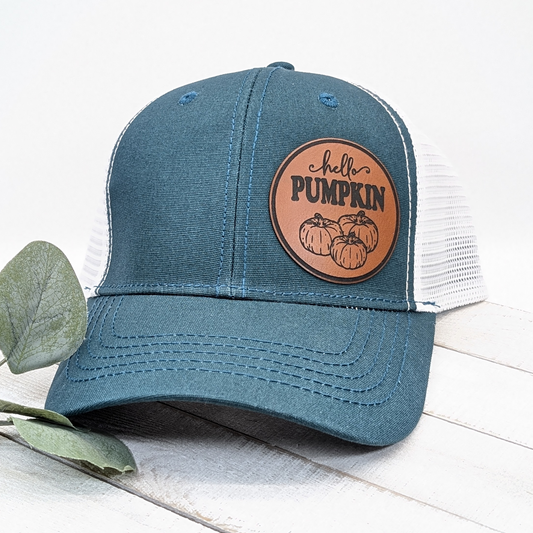 Ponytail Hat - Hello Pumpkin