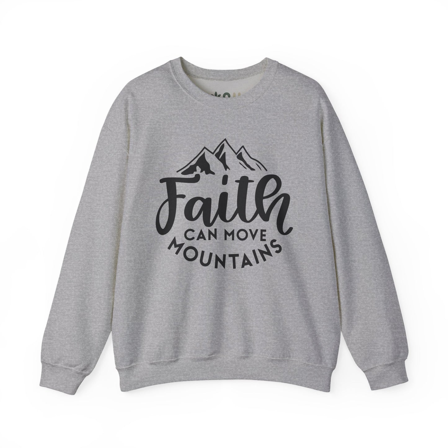 "Faith Can Move Mountains" Crewneck Sweatshirt