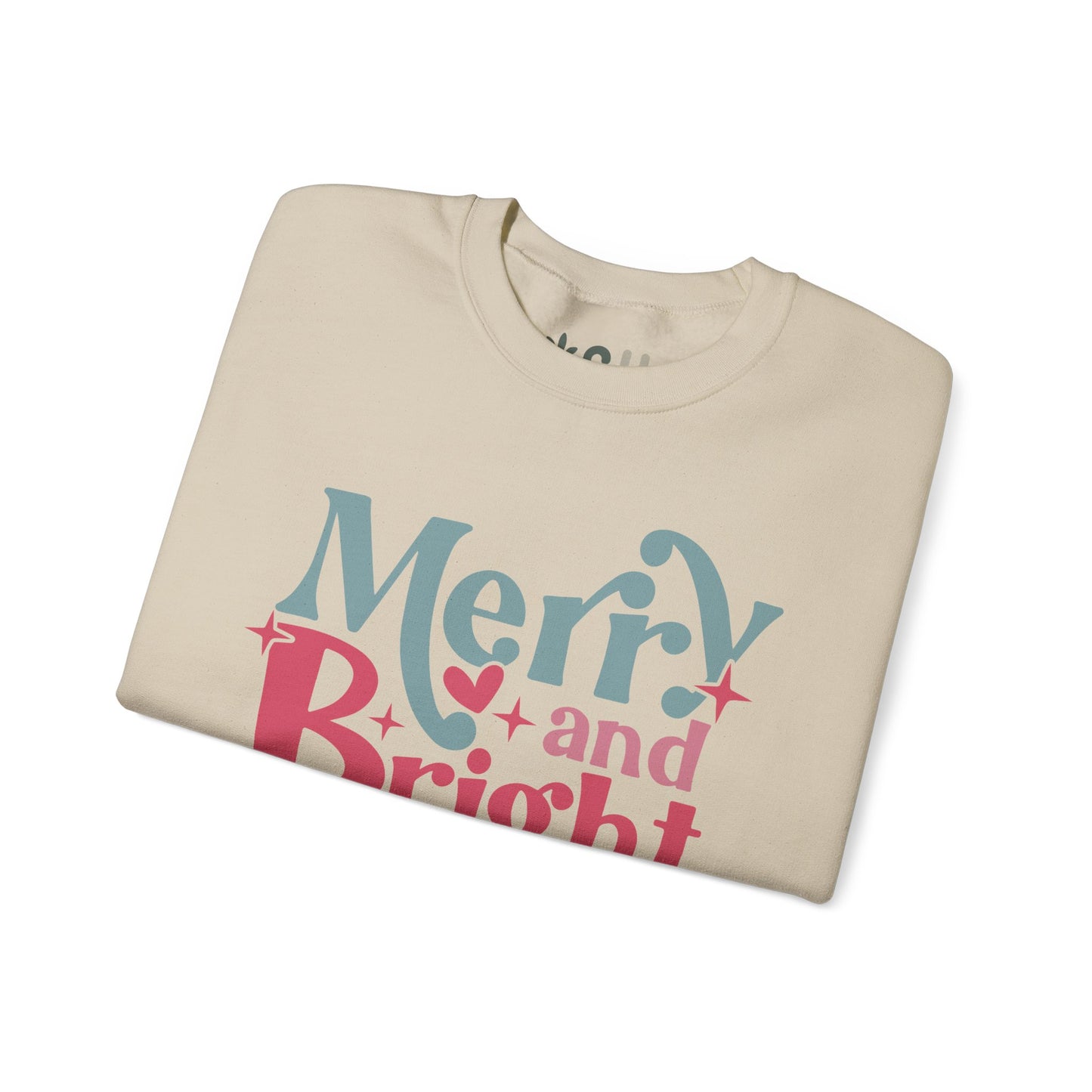 "Merry & Bright" - Crewneck Sweatshirt